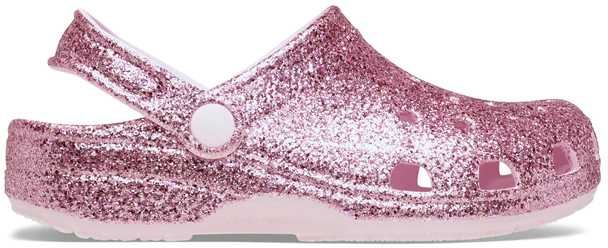 Crocs | Kids | Classic Chunky Glitter | Clogs | Pink Milk | C11