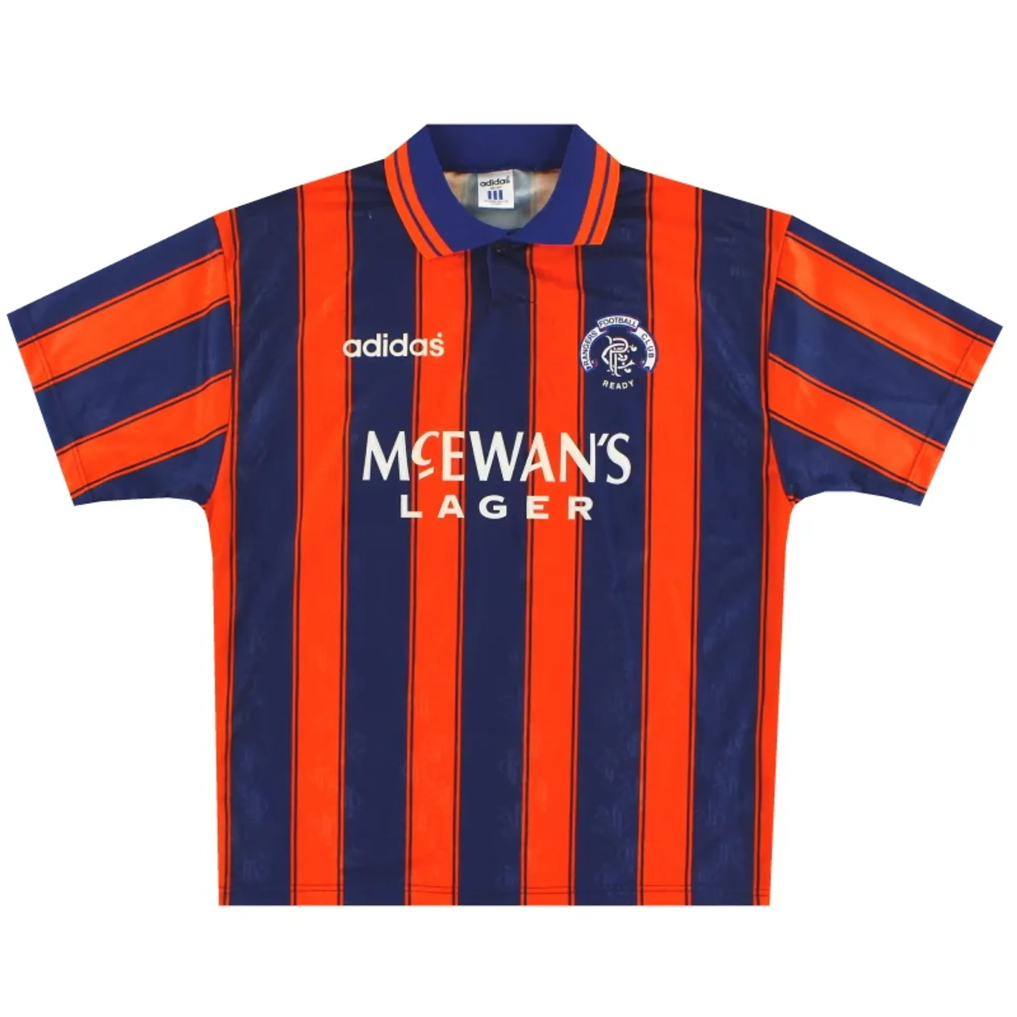 1993-94 Rangers adidas Away Shirt L - Rangers / Excellent 