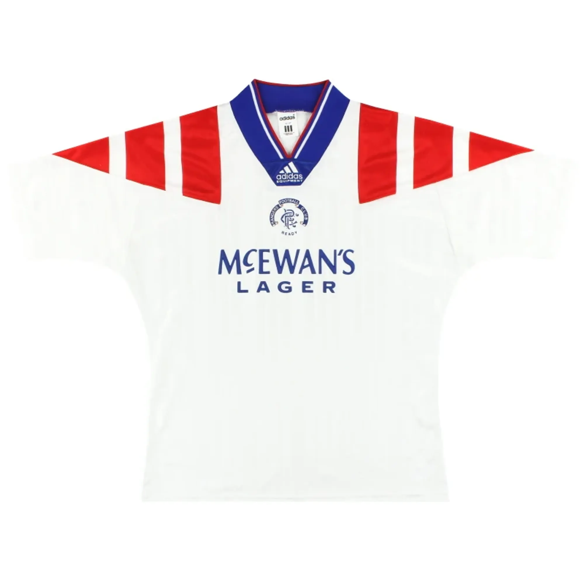1992-94 Rangers adidas Away Shirt M - Rangers / Very good 