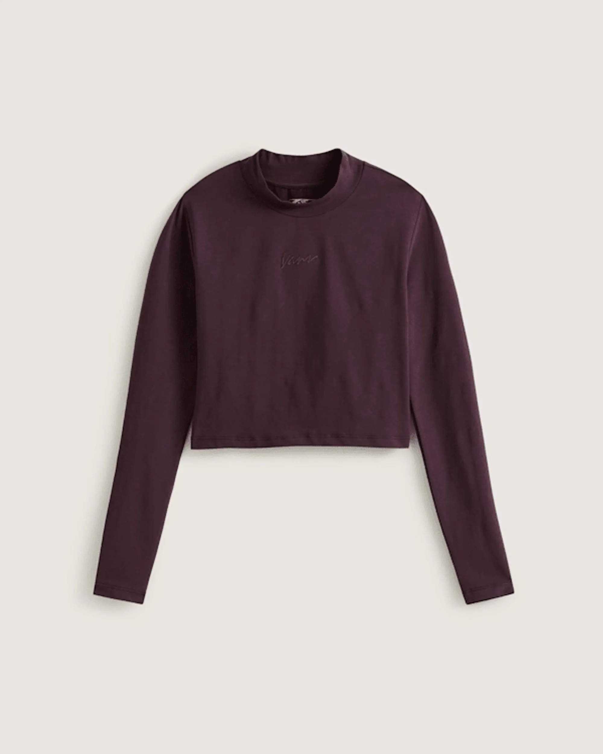 Vans - Script Mini Mock T-Shirt, Woman, Blue