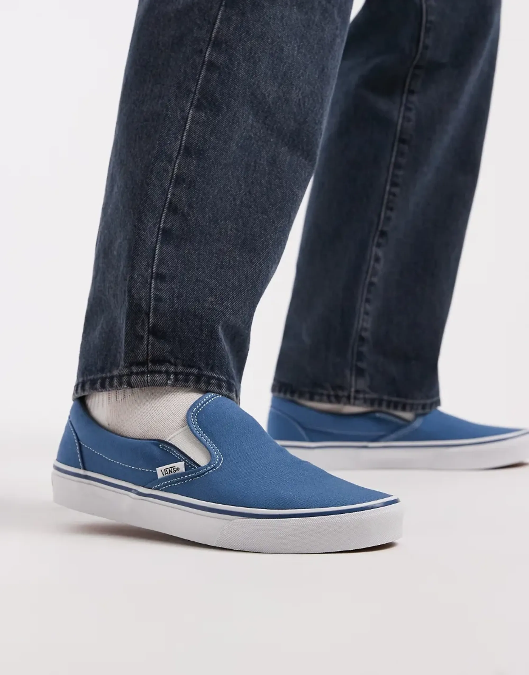 Vans - Classic Slip-On Shoes, Man, Blue