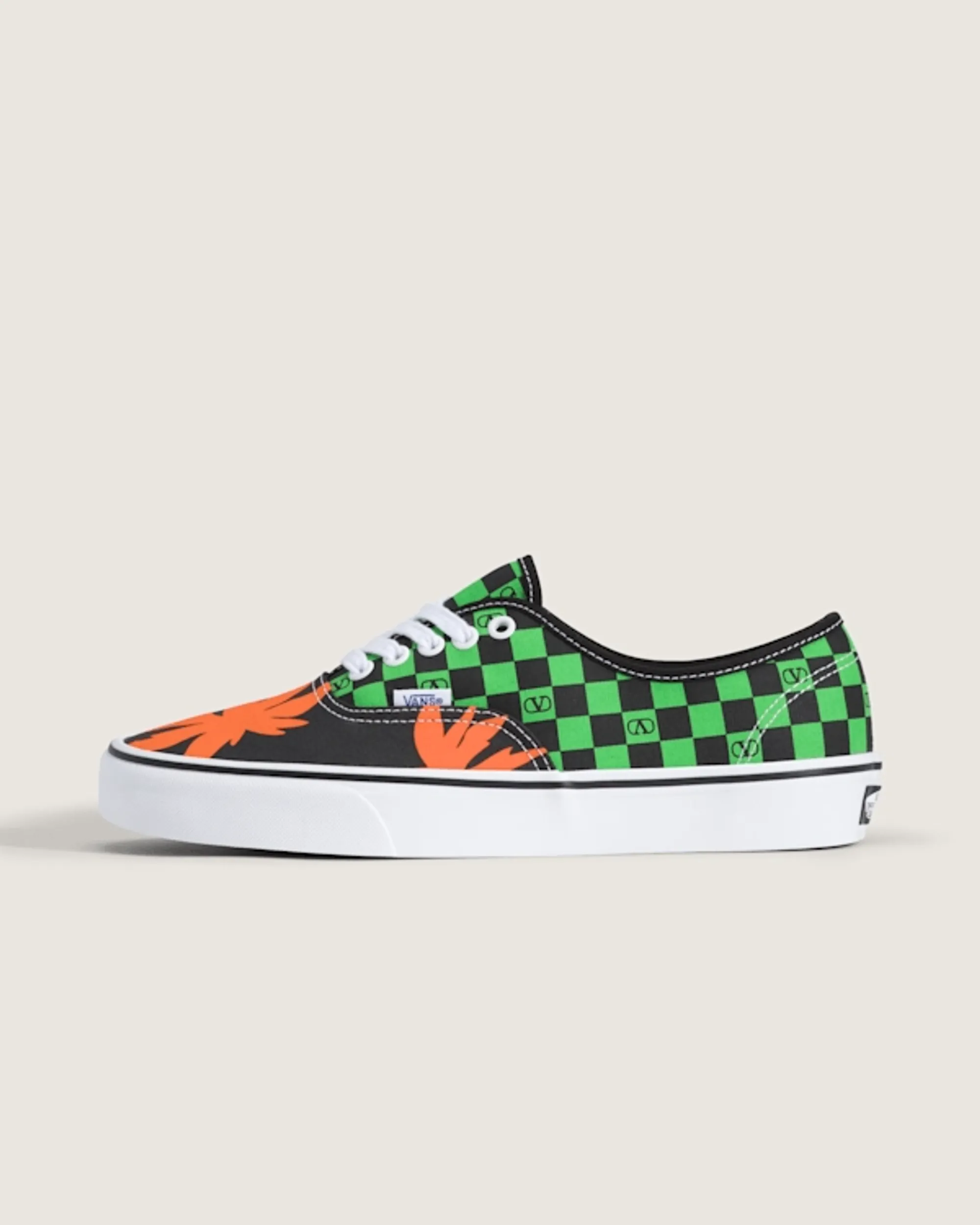 Vans - Valentino Garavani And Vans Authentic Checkerboard, Man, Green