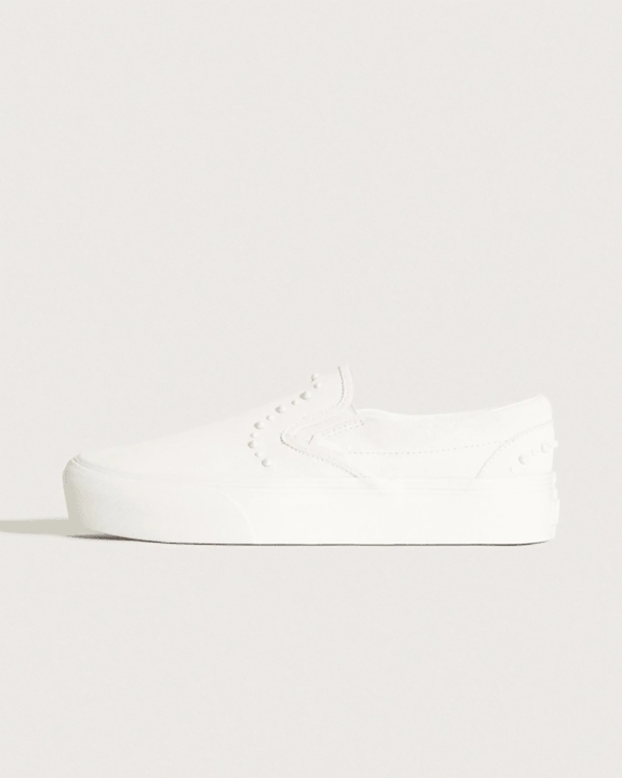 Vans - Classic Slip-On Platform Shoes, Man, White