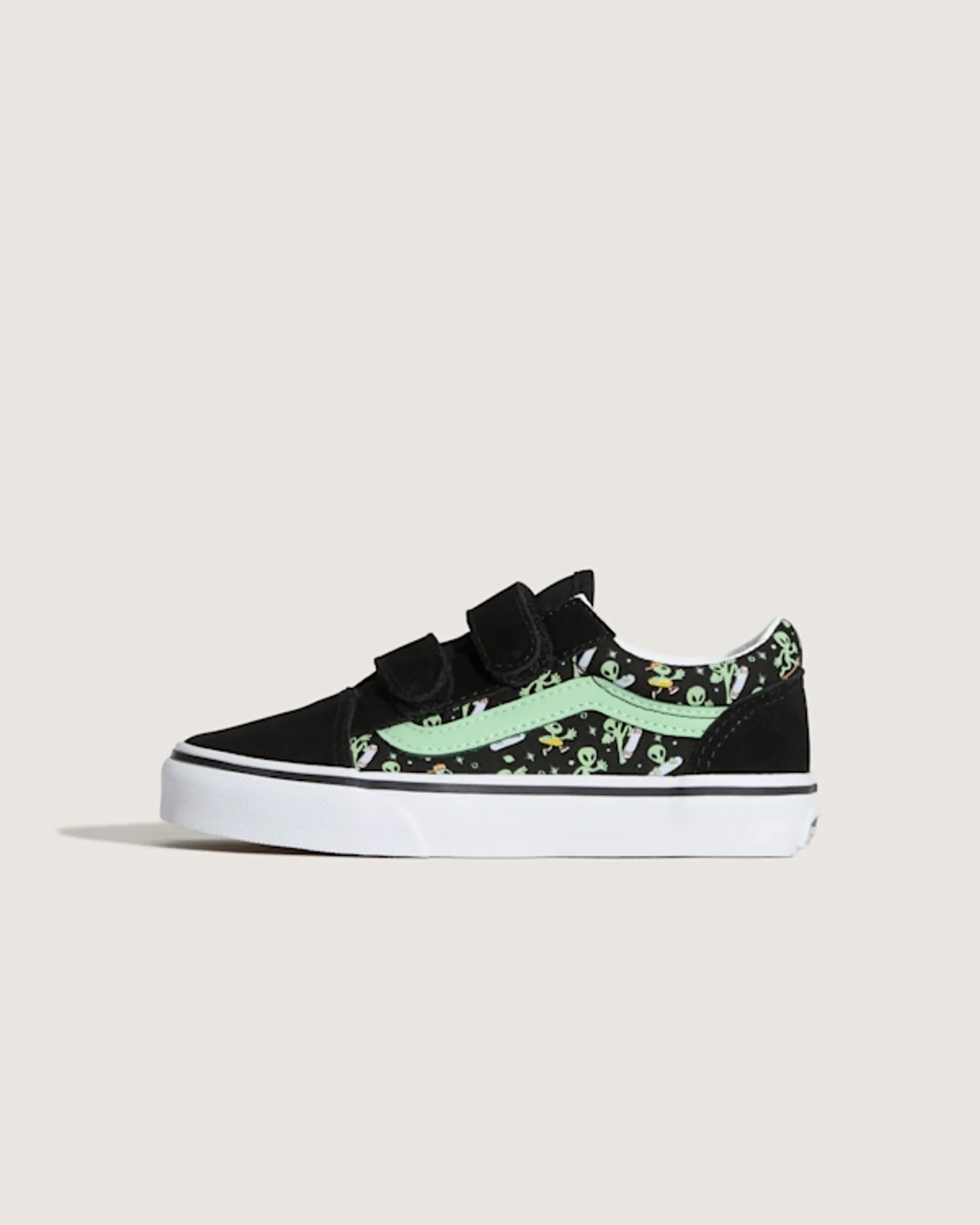Vans - Kids Old Skool V Shoes (4-8 Years), Black