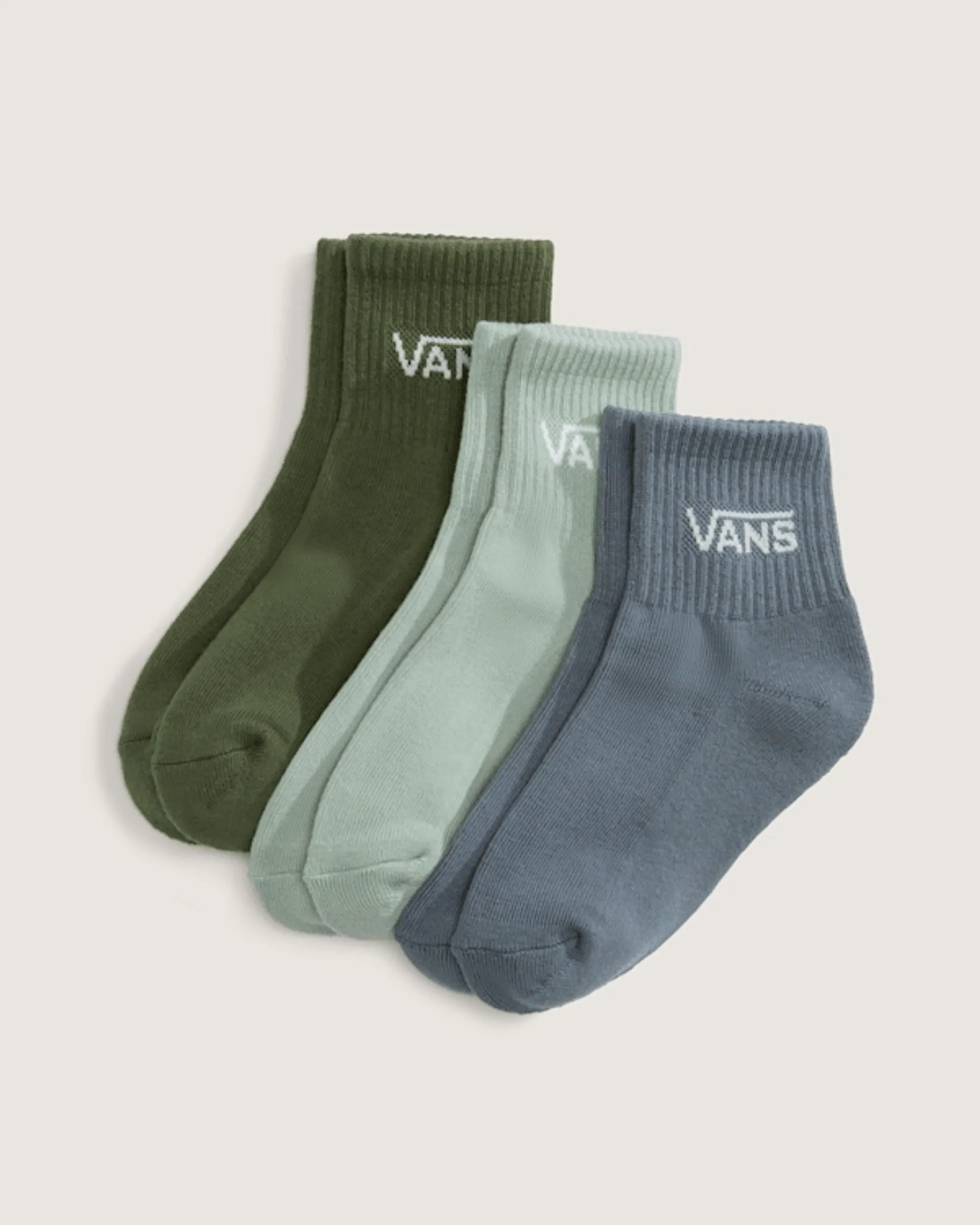 Vans - Kids Classic Half Crew Socks (3 Pairs), Blue