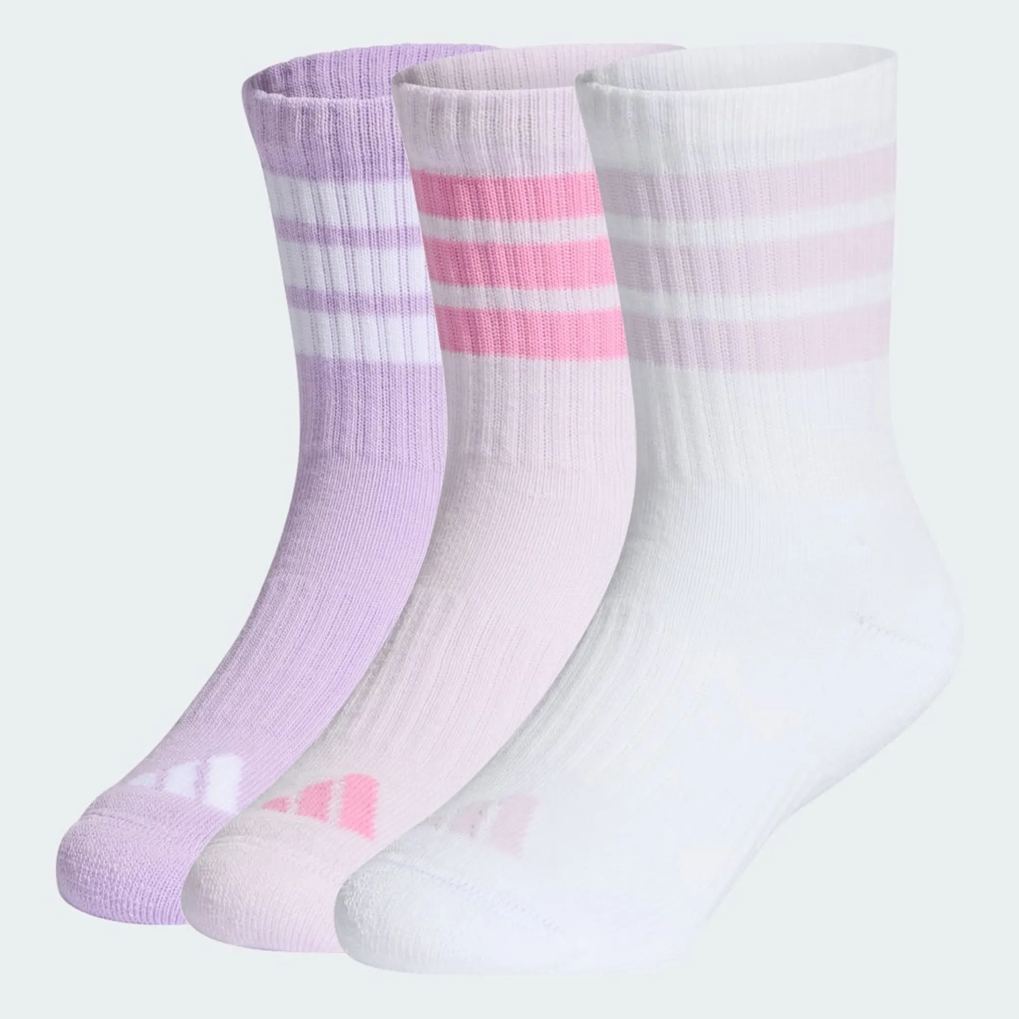 adidas 3STRIPES CUSHIONED SPORTSWEAR CREW SOCKS 3 PAIR PACK