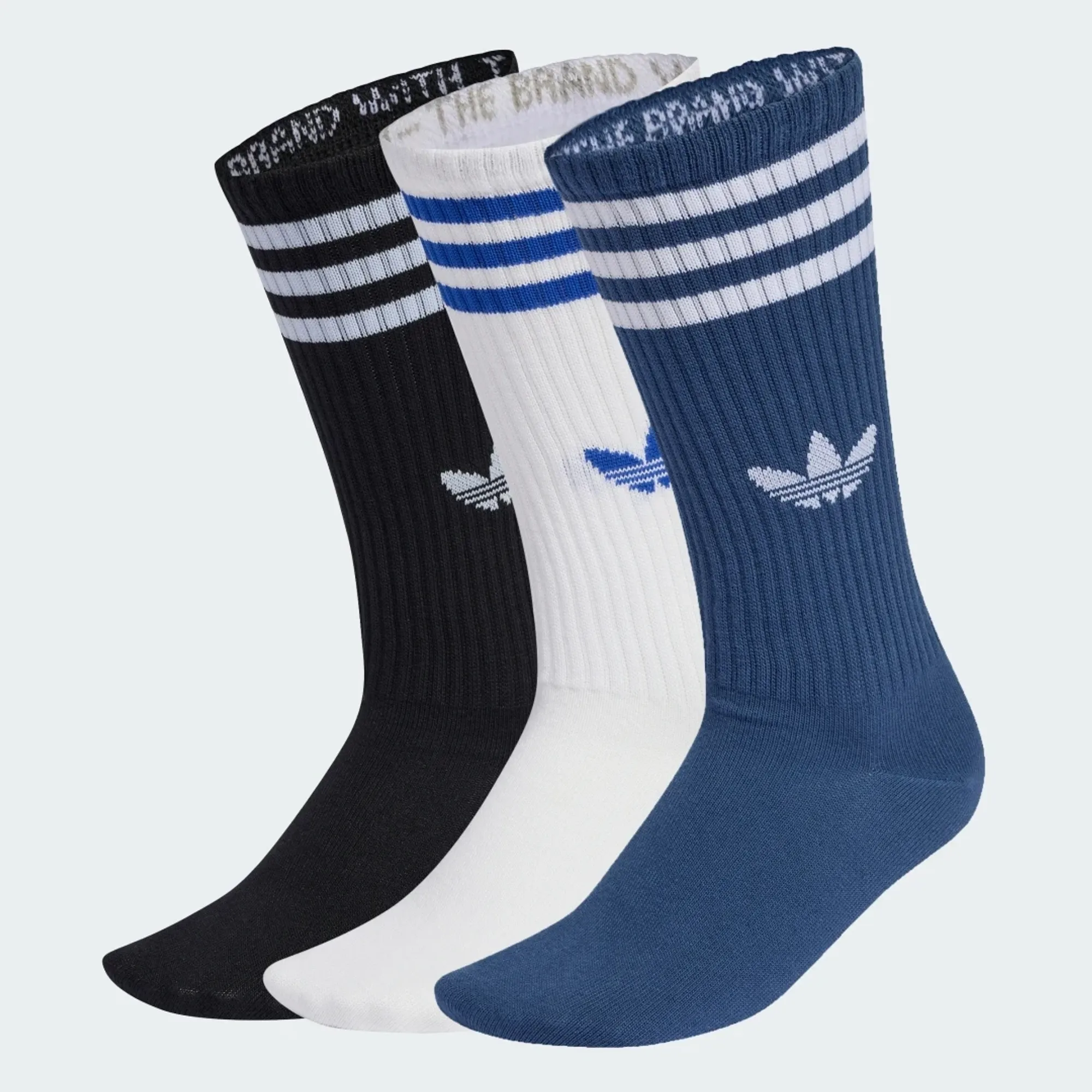 adidas 3-Stripes High Crew Socks 3 Pairs
