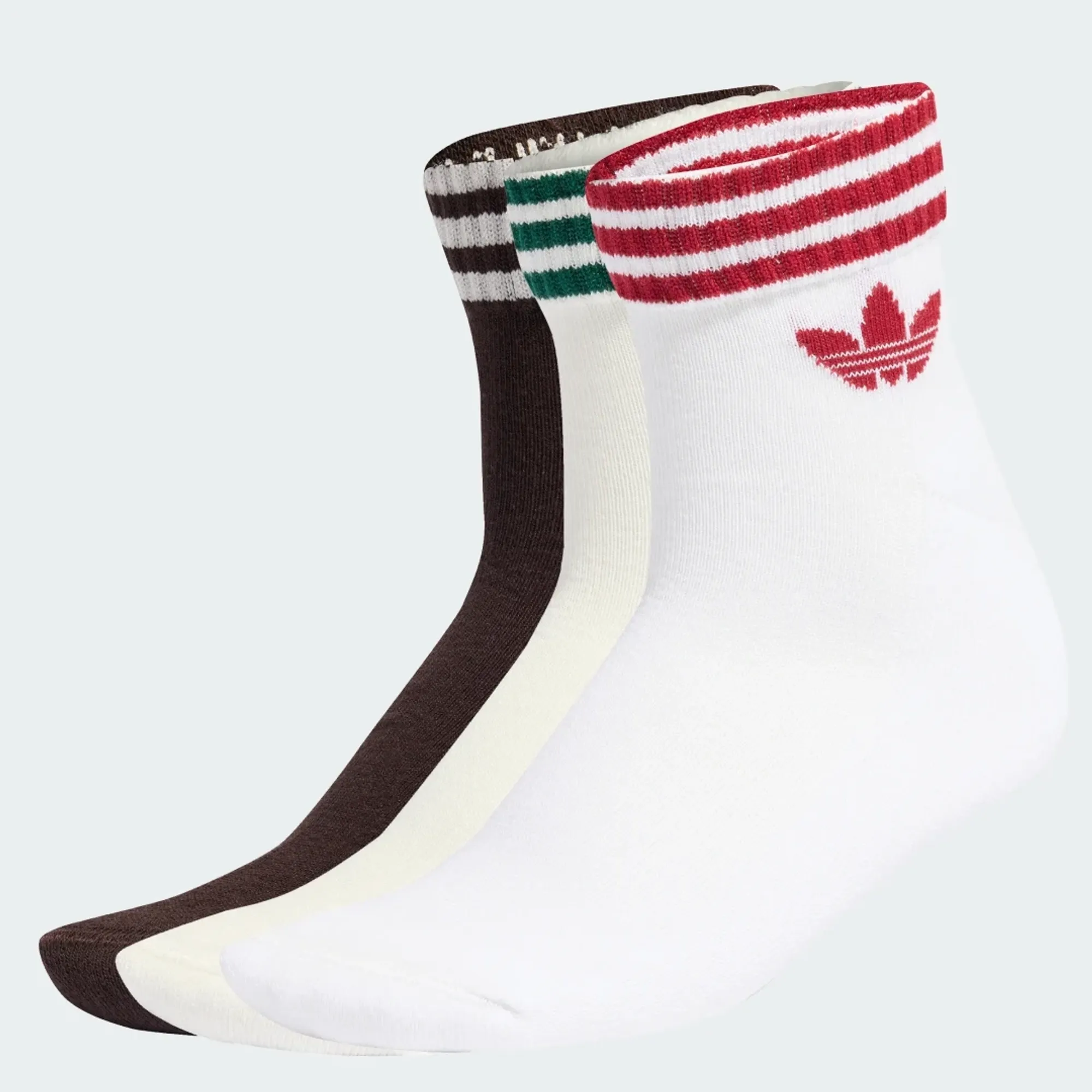 adidas 3-Stripes Ankle Socks 3 Pairs