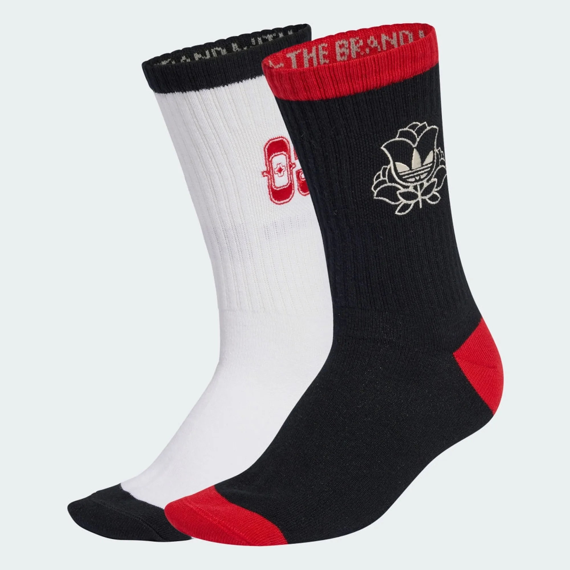 adidas ROSES CREW SOCKS 2 PAIRS