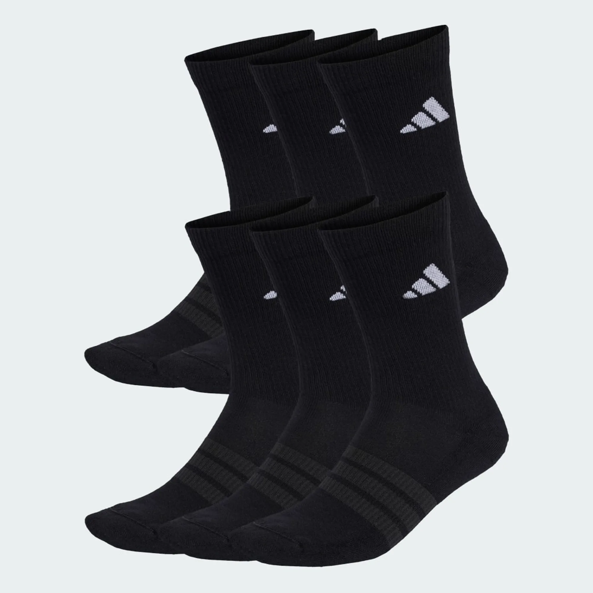 adidas CUSHIONED CREW SOCKS 6 PAIR PACK