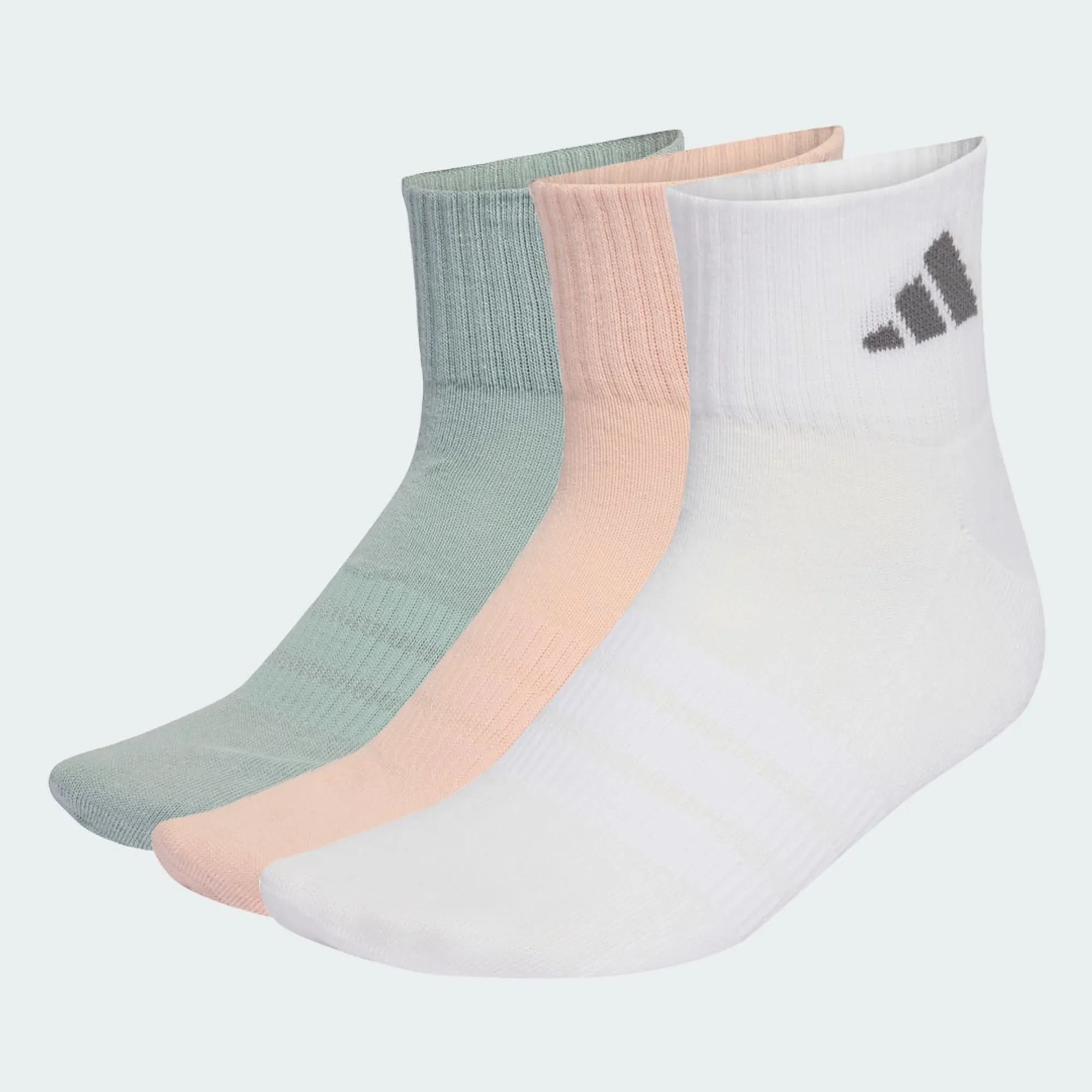 adidas CUSHIONED SPORTSWEAR ANKLE SOCKS 3 PAIR PACK