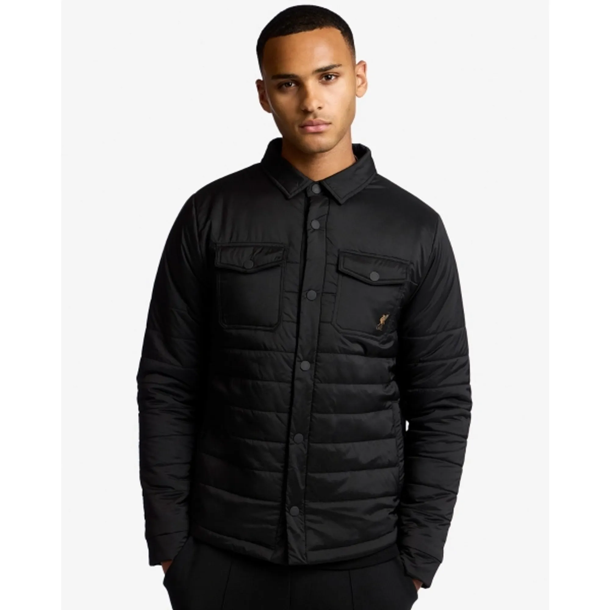 LFC Mens Padded Shacket Black