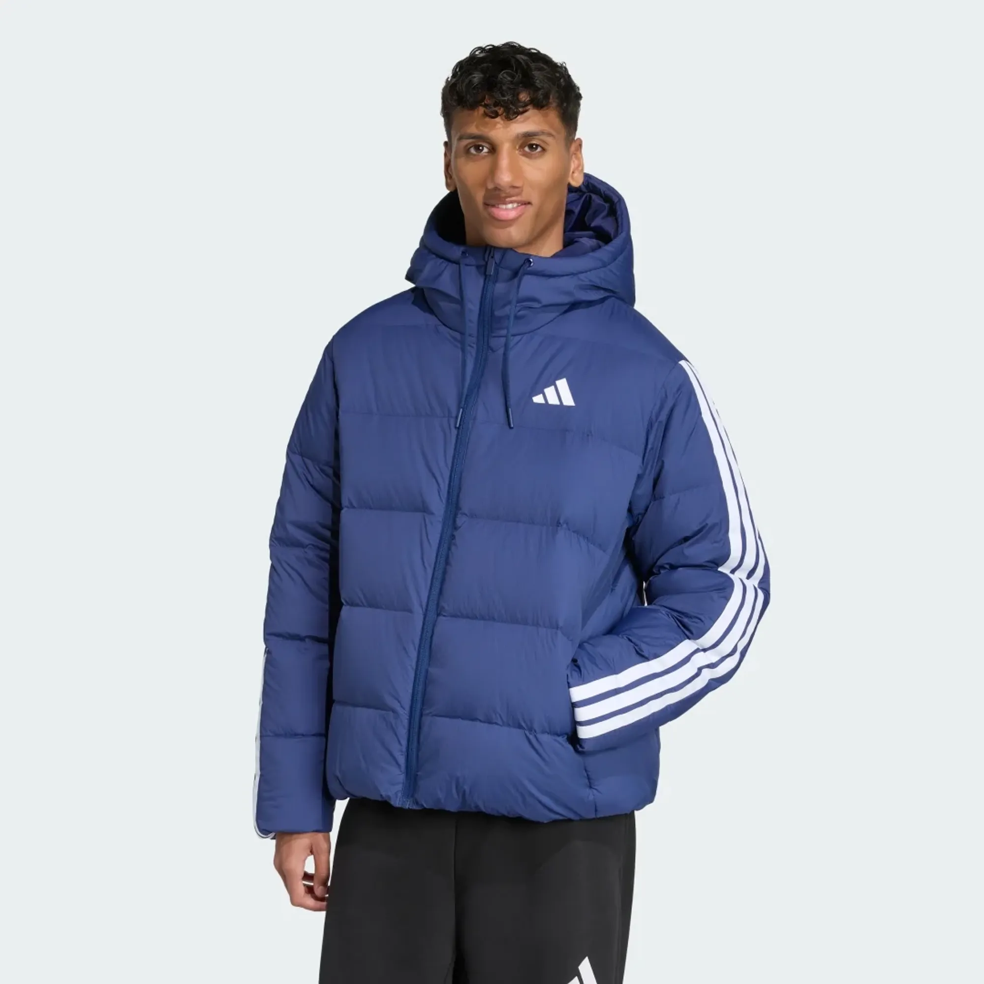 adidas Essentials Climawarm 3-Stripes Puffer Down Hooded Jacket
