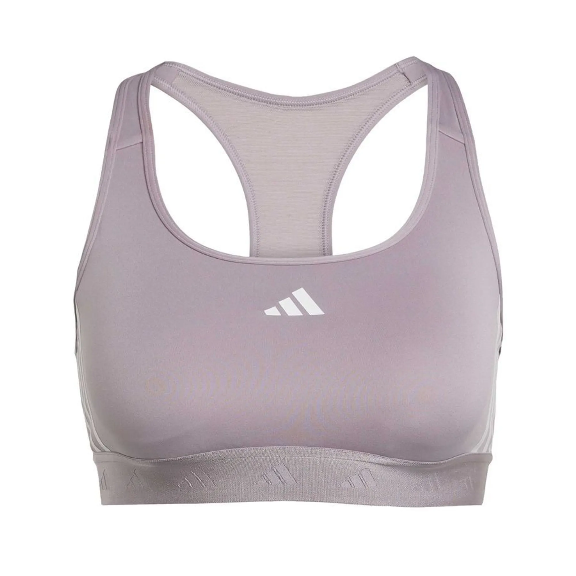 Adidas Sports Bra Powerreact Medium Support Hyperglam - ['Purple']
