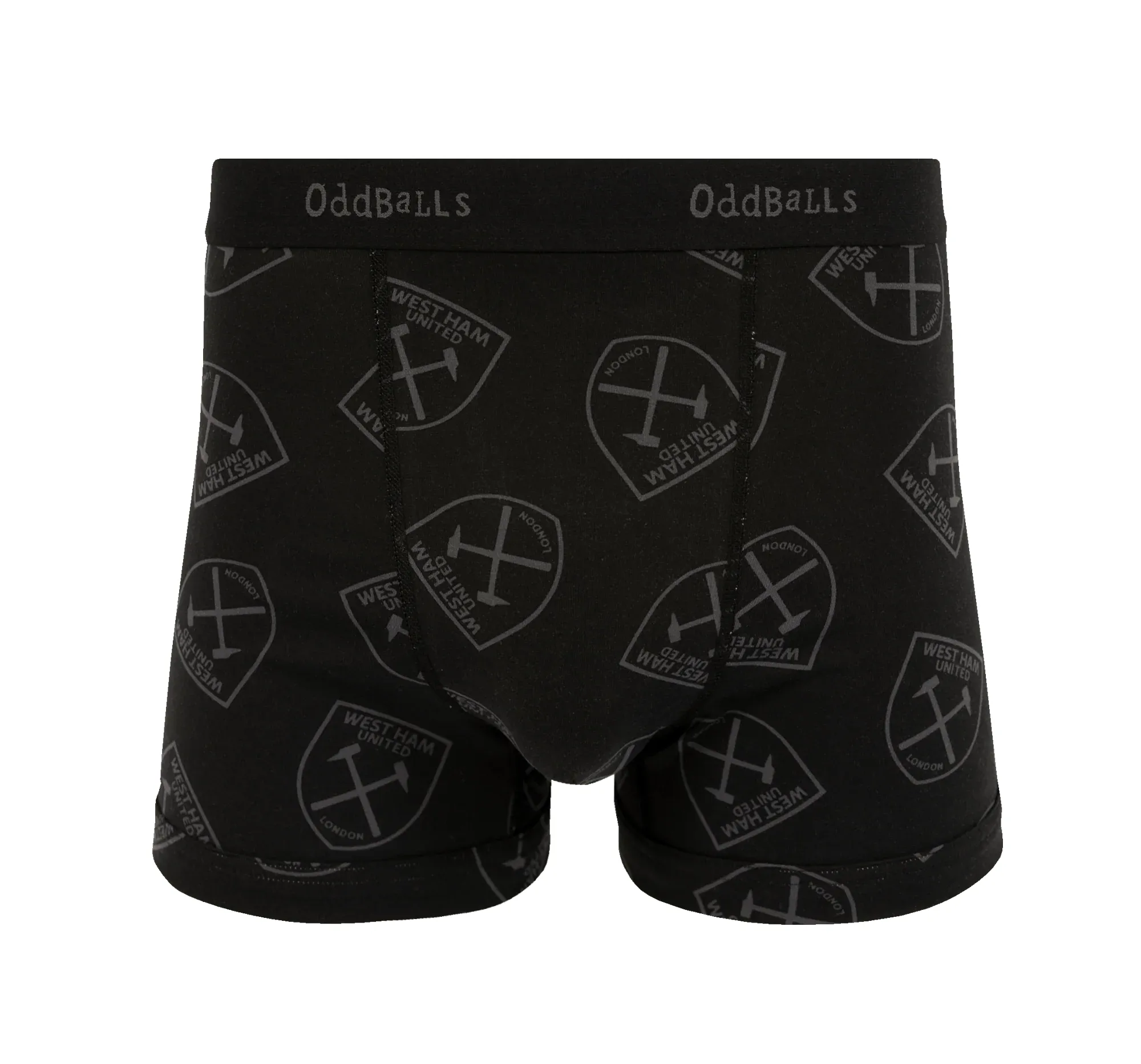 West Ham United Black - Mens Boxer Shorts