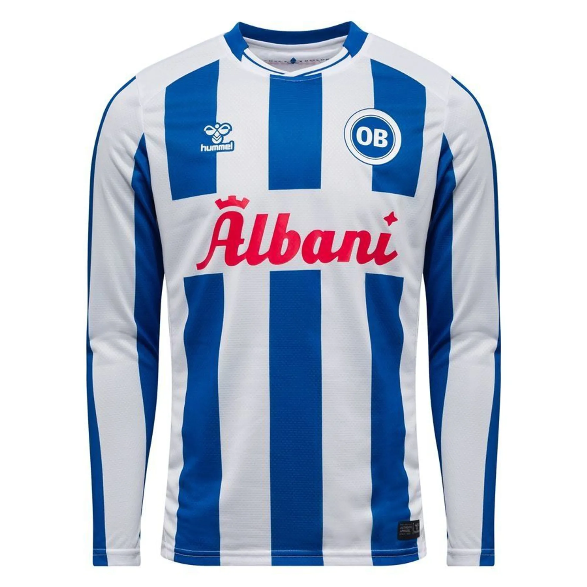 Odense Boldklub Home Shirt 2025/26 Long Sleeves - ['Blue', 'White']