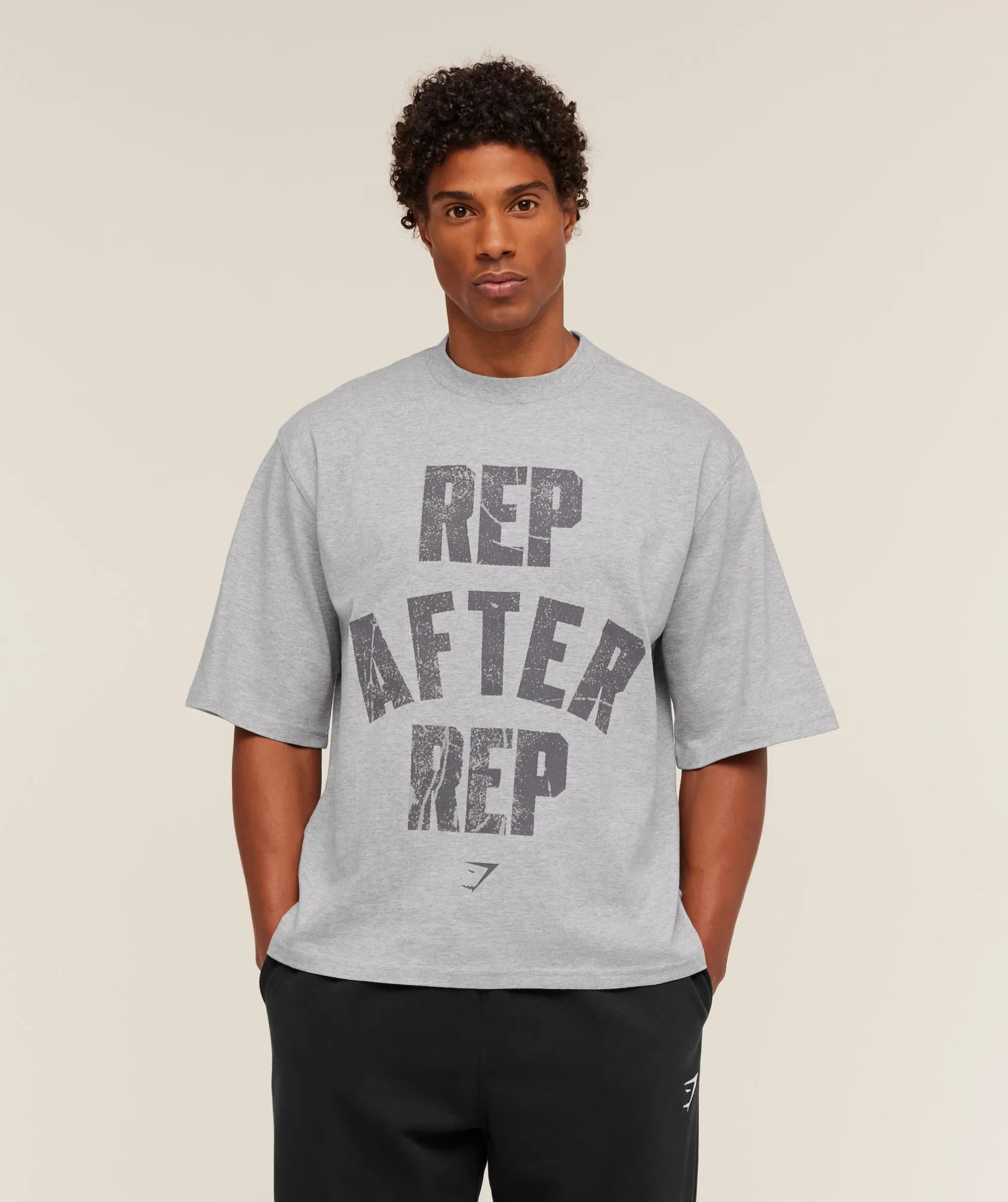  Rep After Rep T-Shirt - Light Grey Core Marl