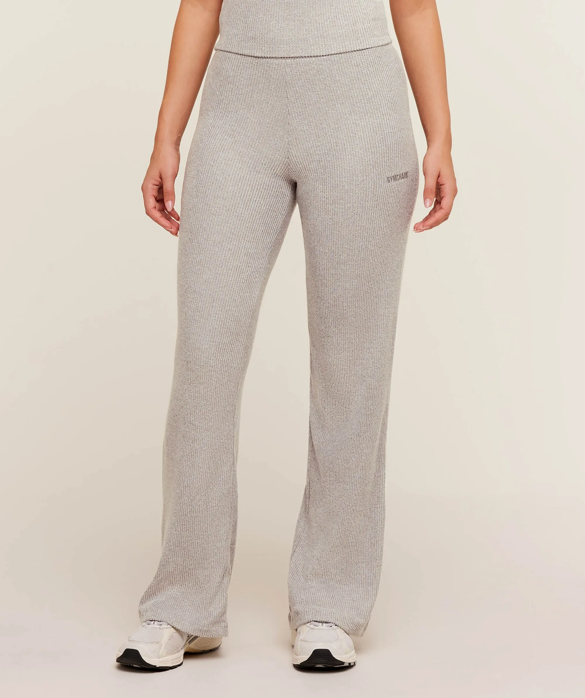  SuperSoft Straight Leg Pants - Light Grey Core Marl