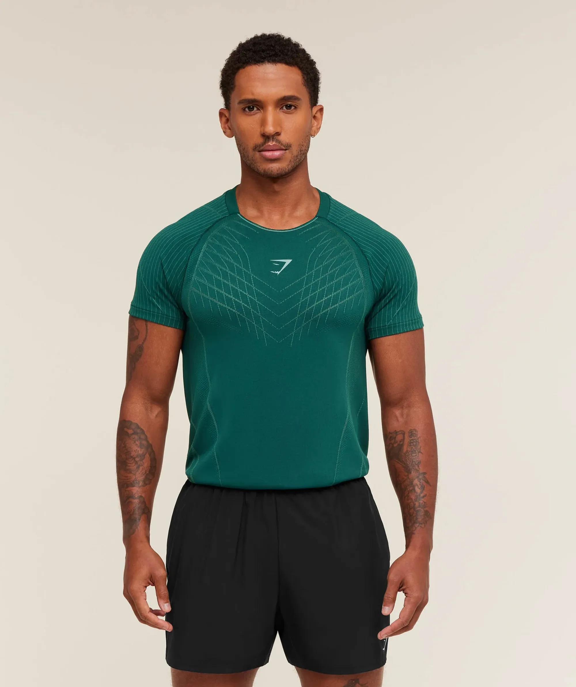  Apex Seamless T-Shirt - Weighted Teal/Muted Teal