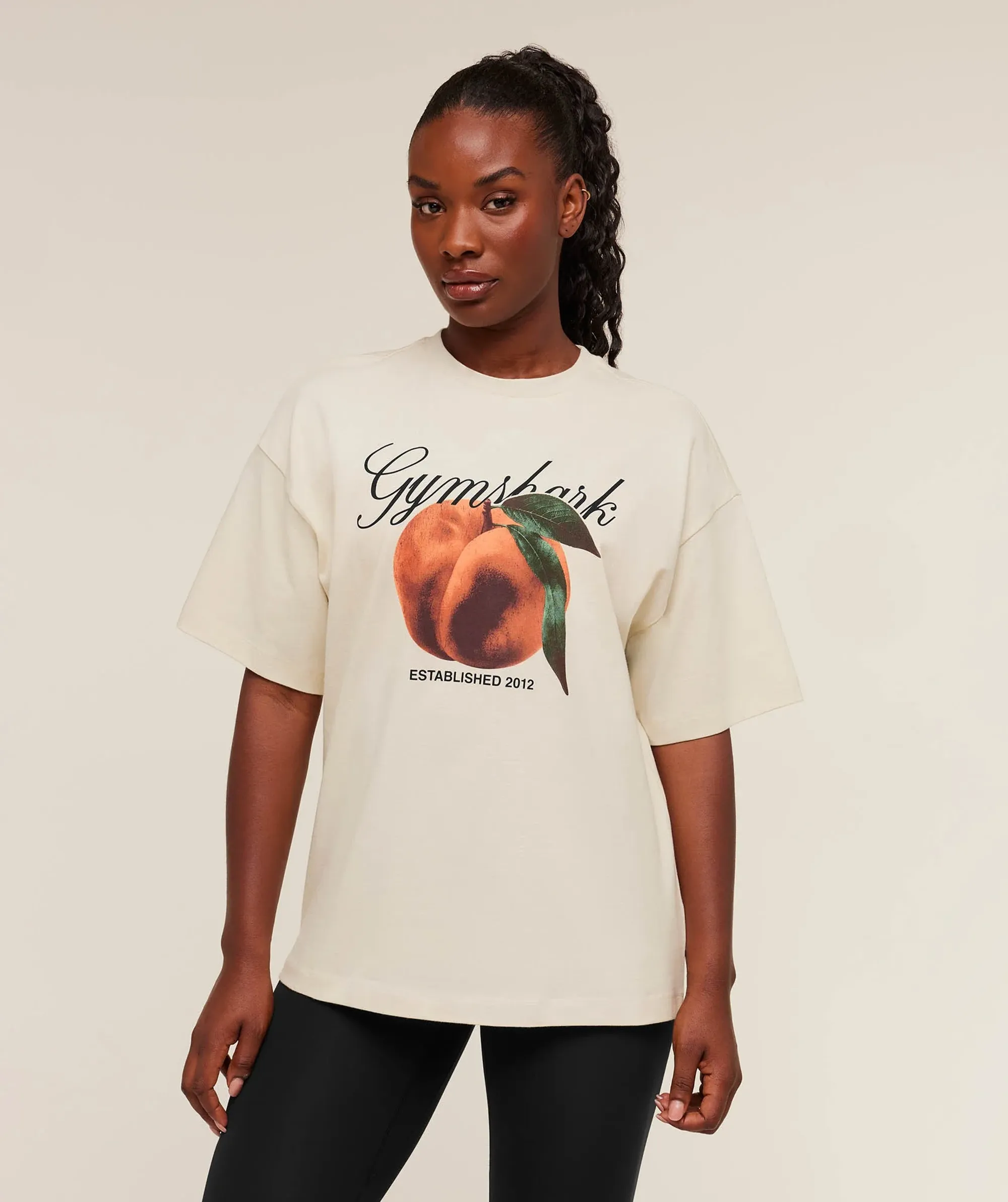  Juicy Peach T-Shirt - Oat White