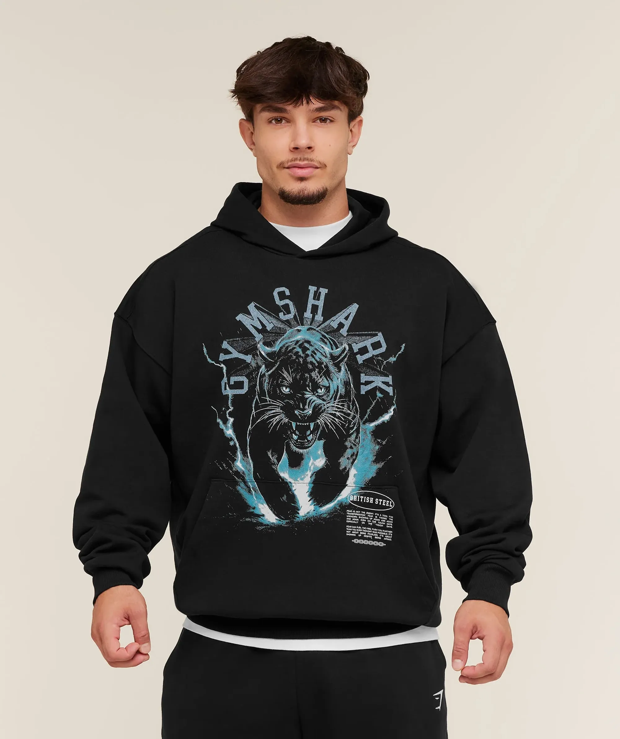  Panther Graphic Hoodie - Black