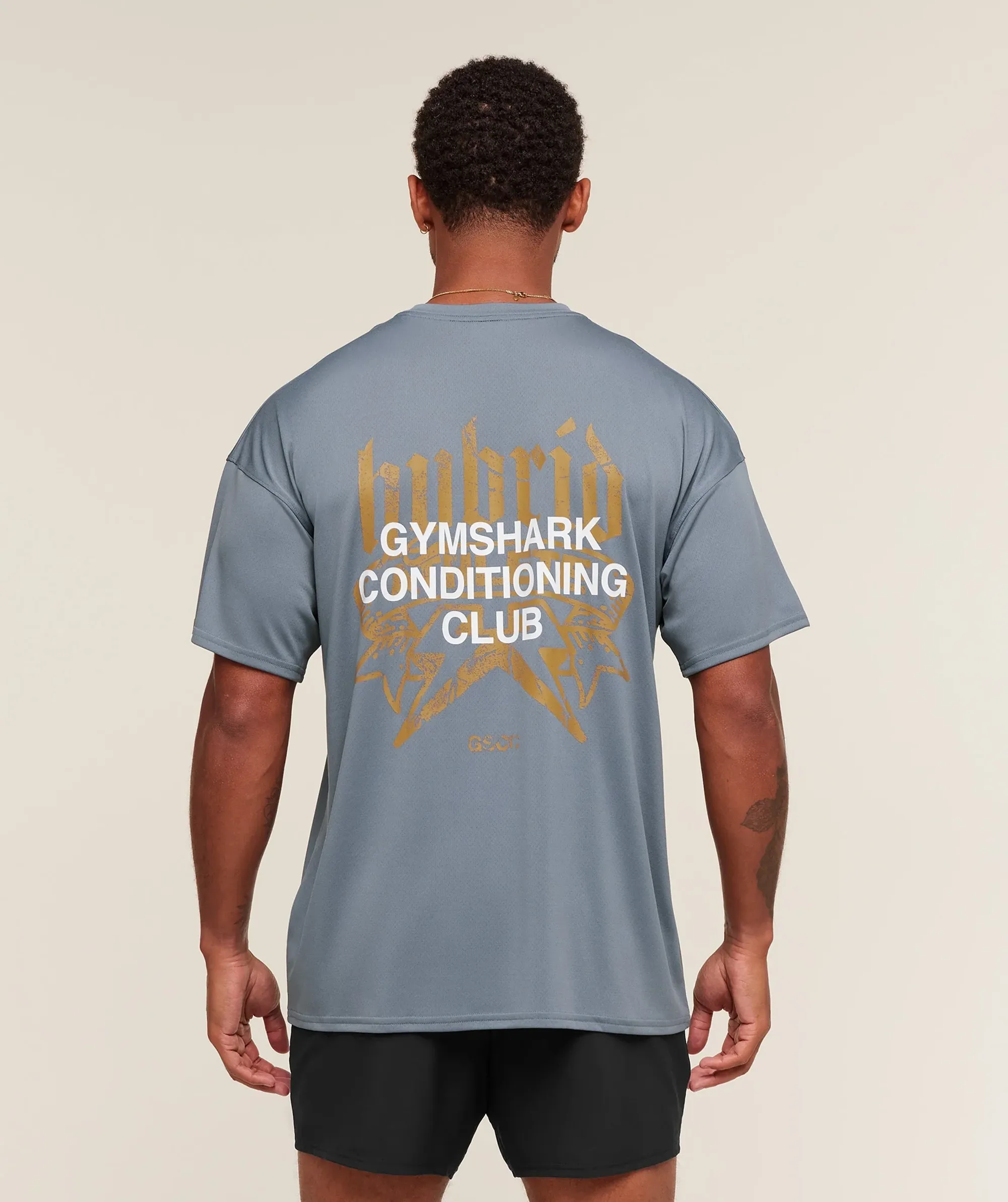  Hybrid Graphic T-Shirt - Iron Blue