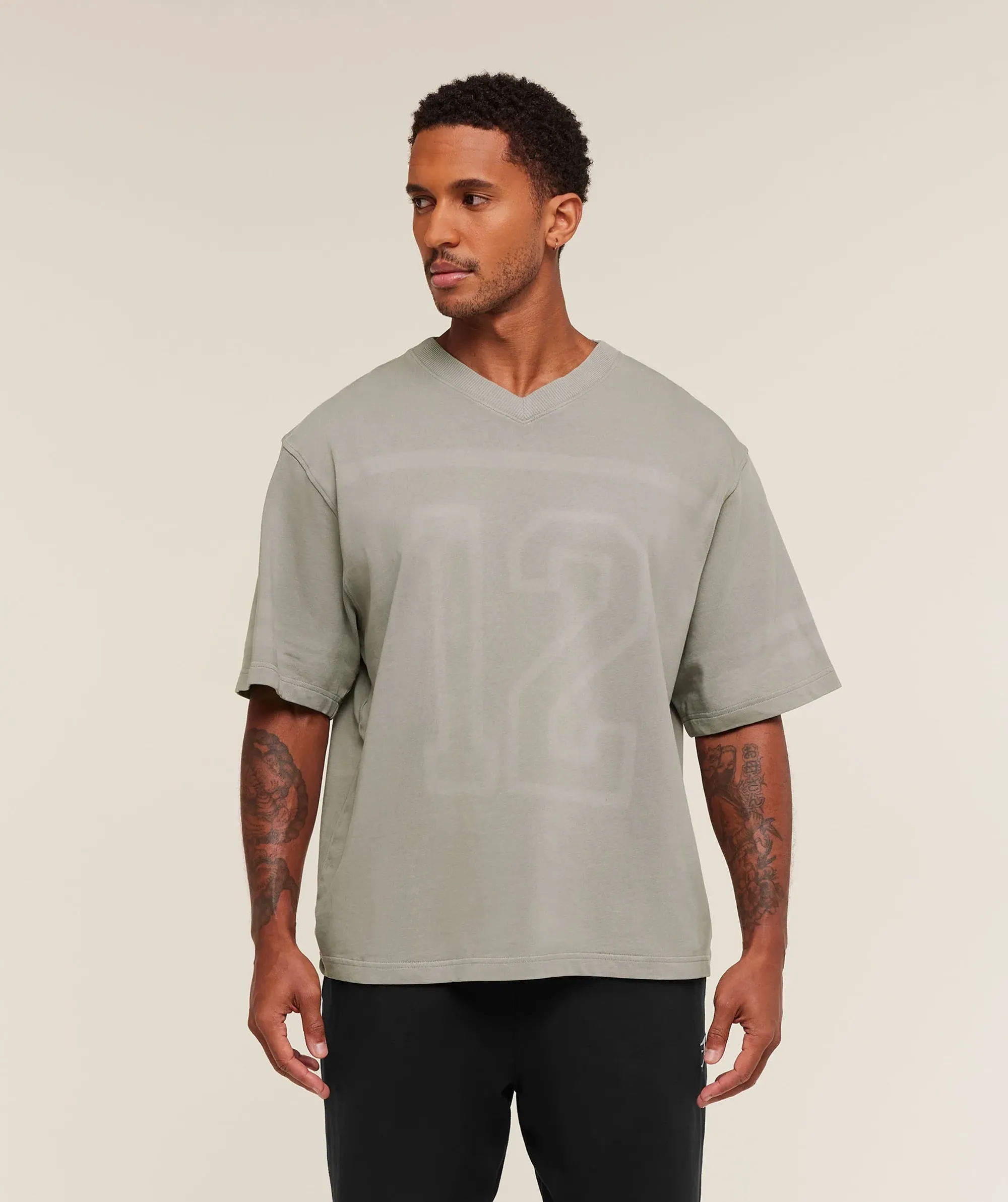  Collegiate Washed Jersey T-Shirt - Smokey Grey