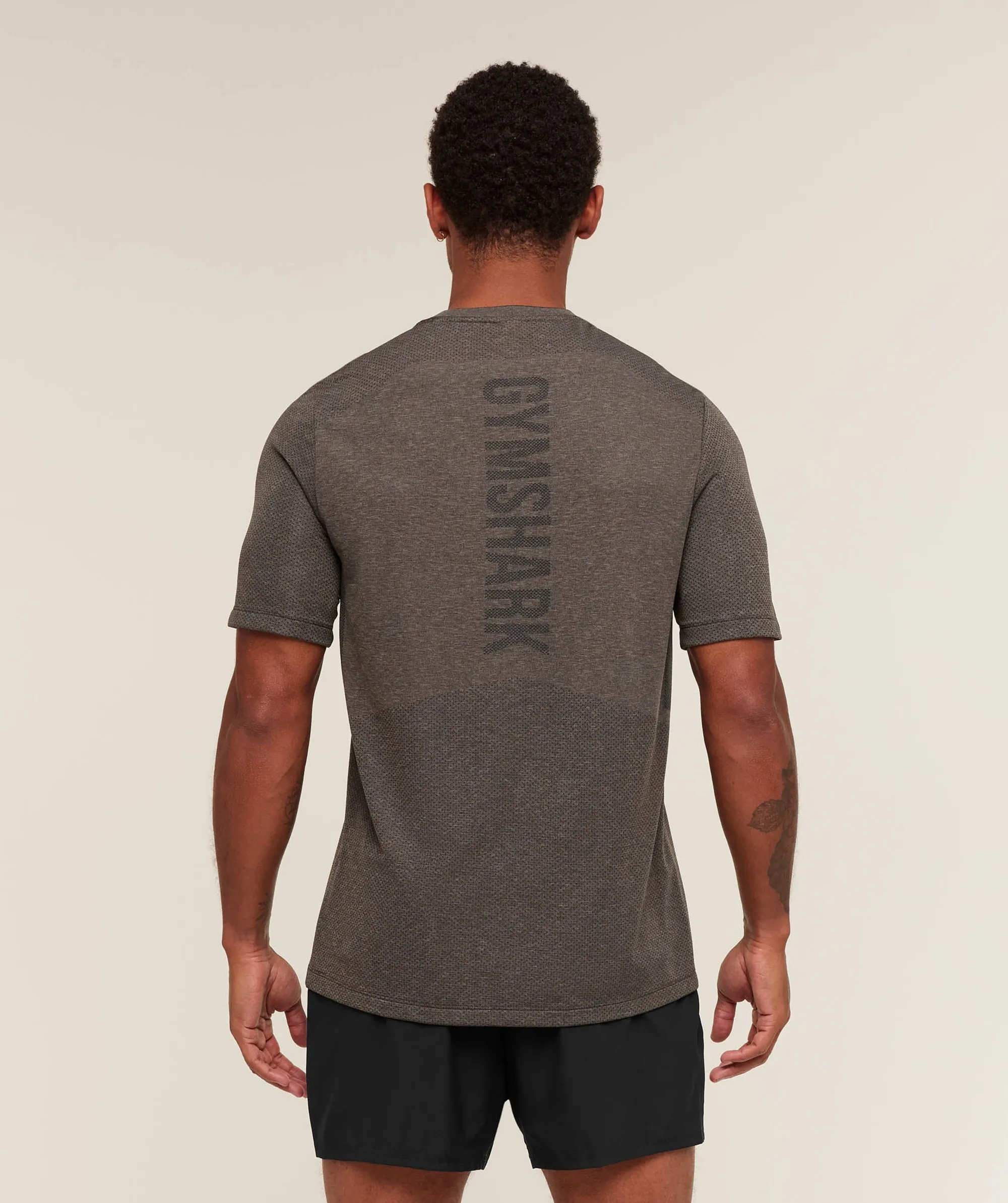  Lightweight Seamless T-Shirt - Archive Brown/Cement Brown