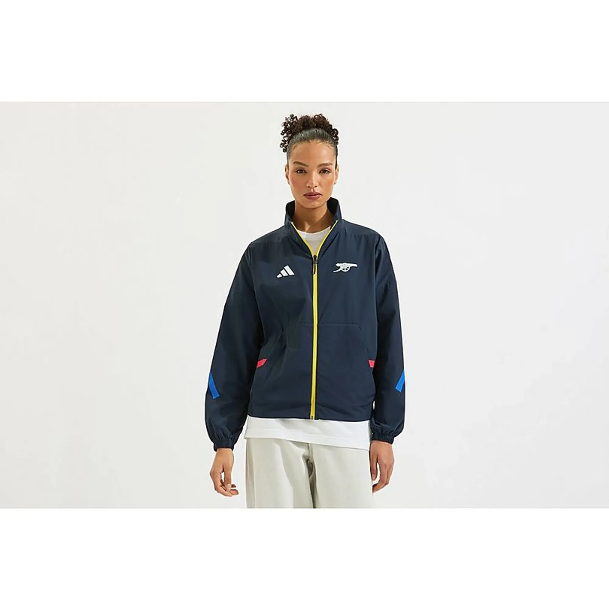 Arsenal adidas Womens 25/26 Anthem Jacket, Blue