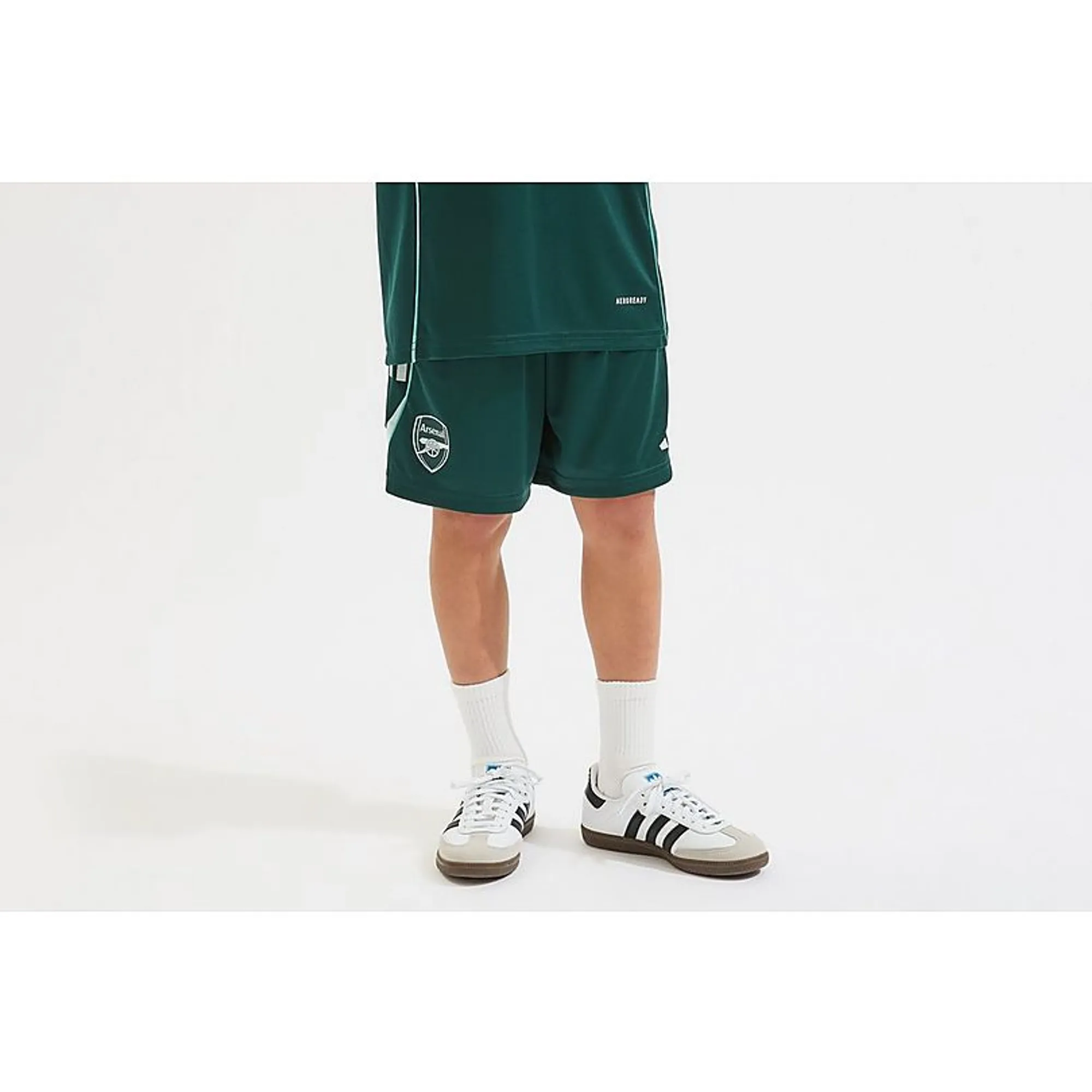 Arsenal adidas Kids 25/26 Training Shorts, Green