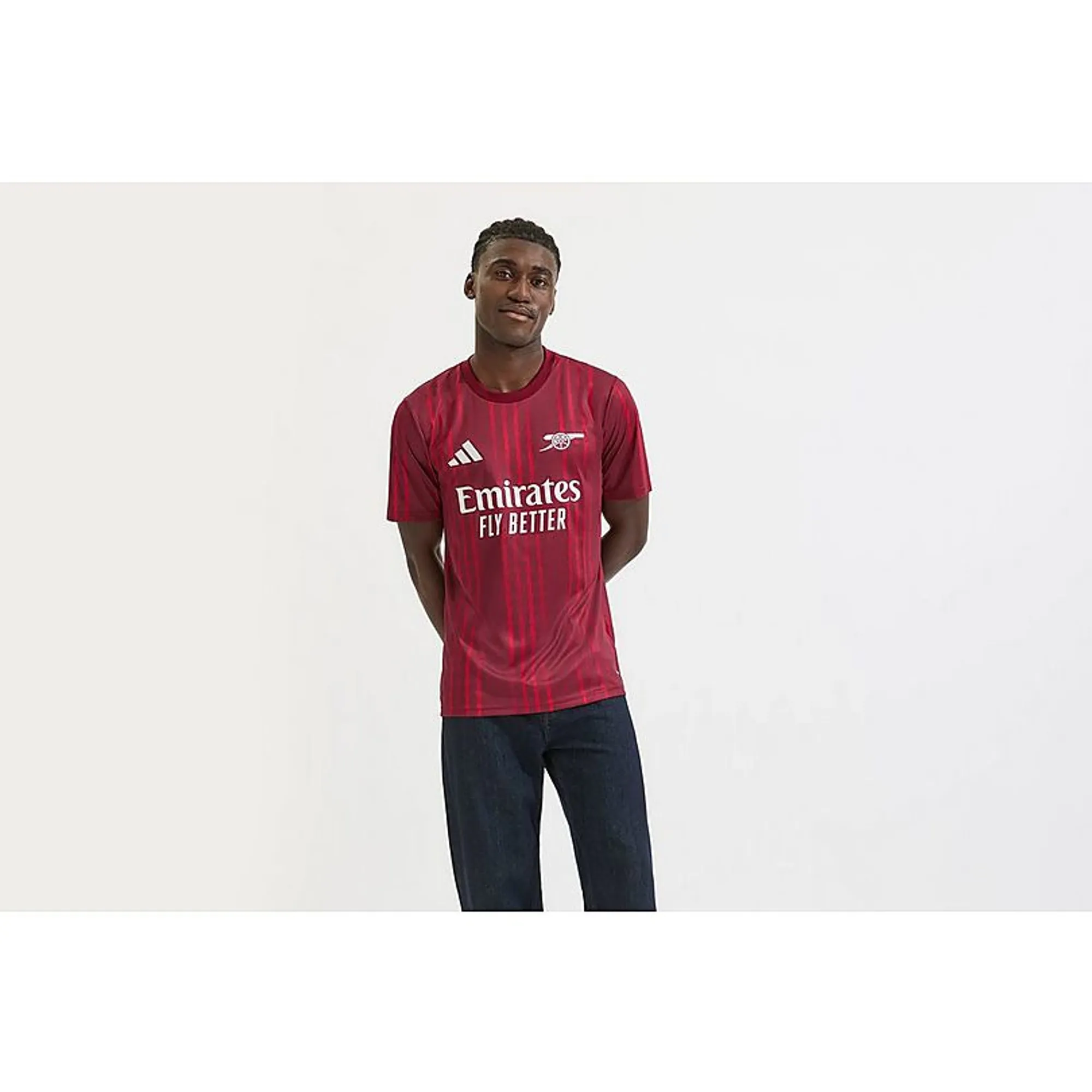 Arsenal adidas 25/26 Pre-Match Shirt, Red