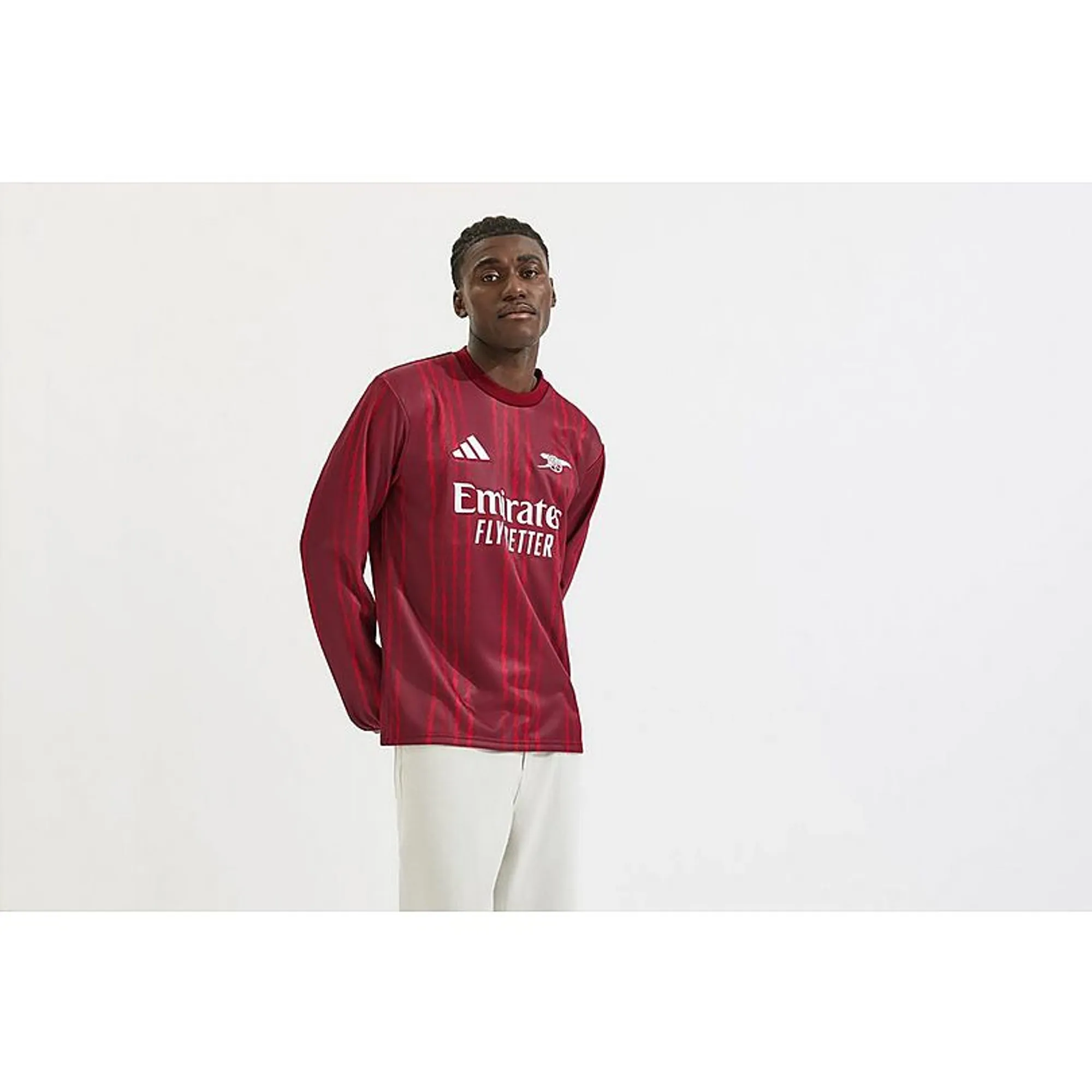 Arsenal adidas 25/26 Pre-Match Warm Top, Red