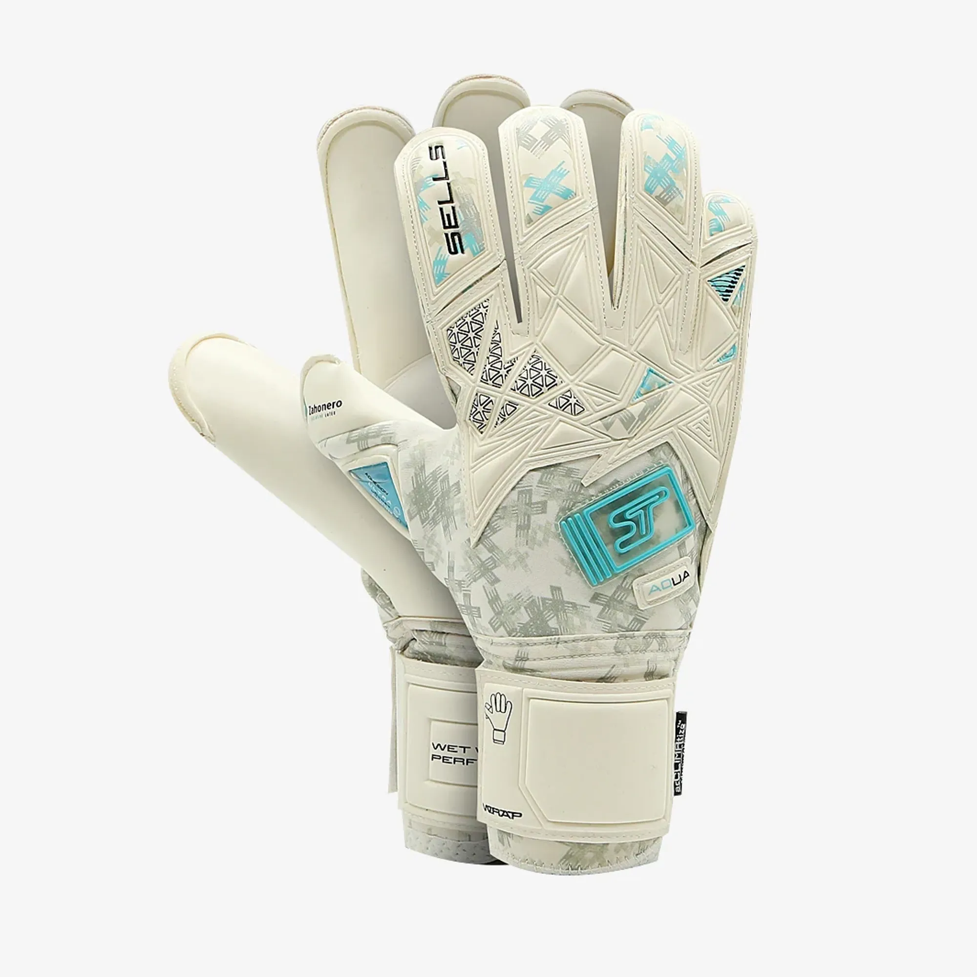 Sells Kids Wrap Aqua Prime GK Gloves