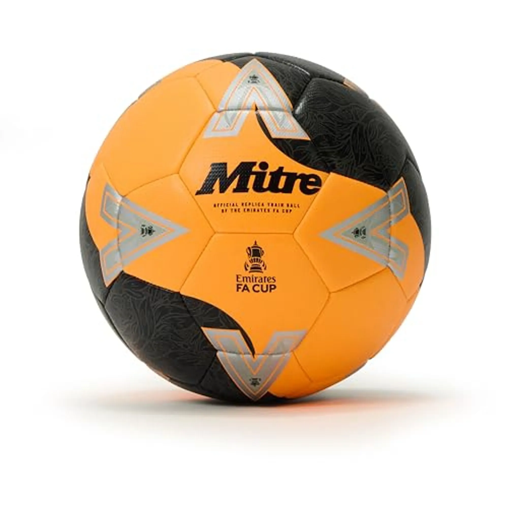 Mitre Mens FA Cup Train Football Fluo Orange Size: 3
