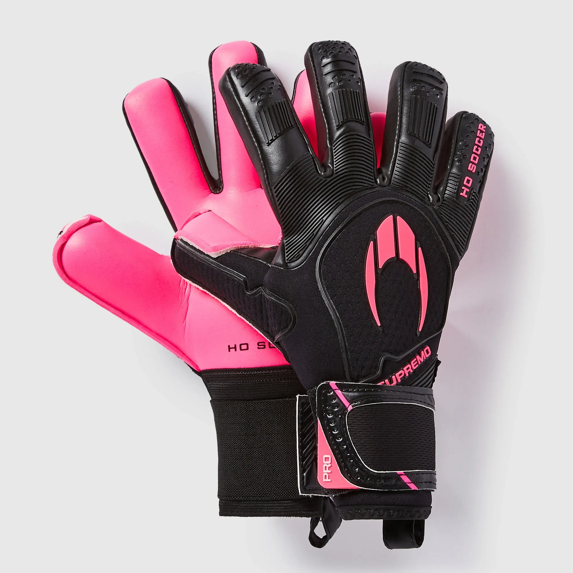 HO Kids Supremo Pro I Negative GK Gloves Black Pink