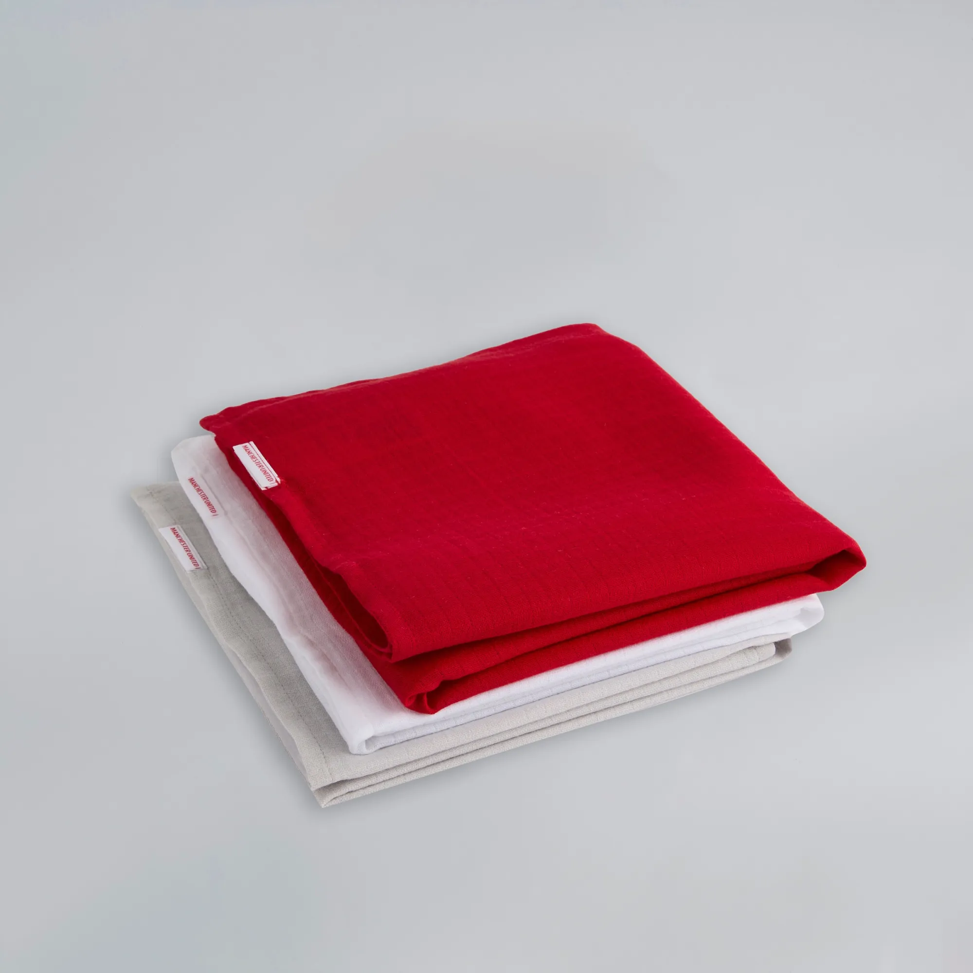 Manchester United Baby Muslins 3 Pack Multi