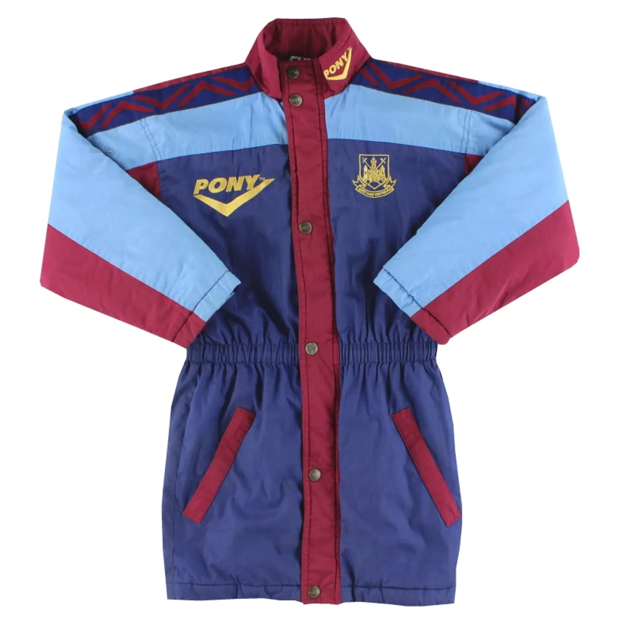 1994-96 West Ham Pony Bench Coat Y - West Ham / Excellent 