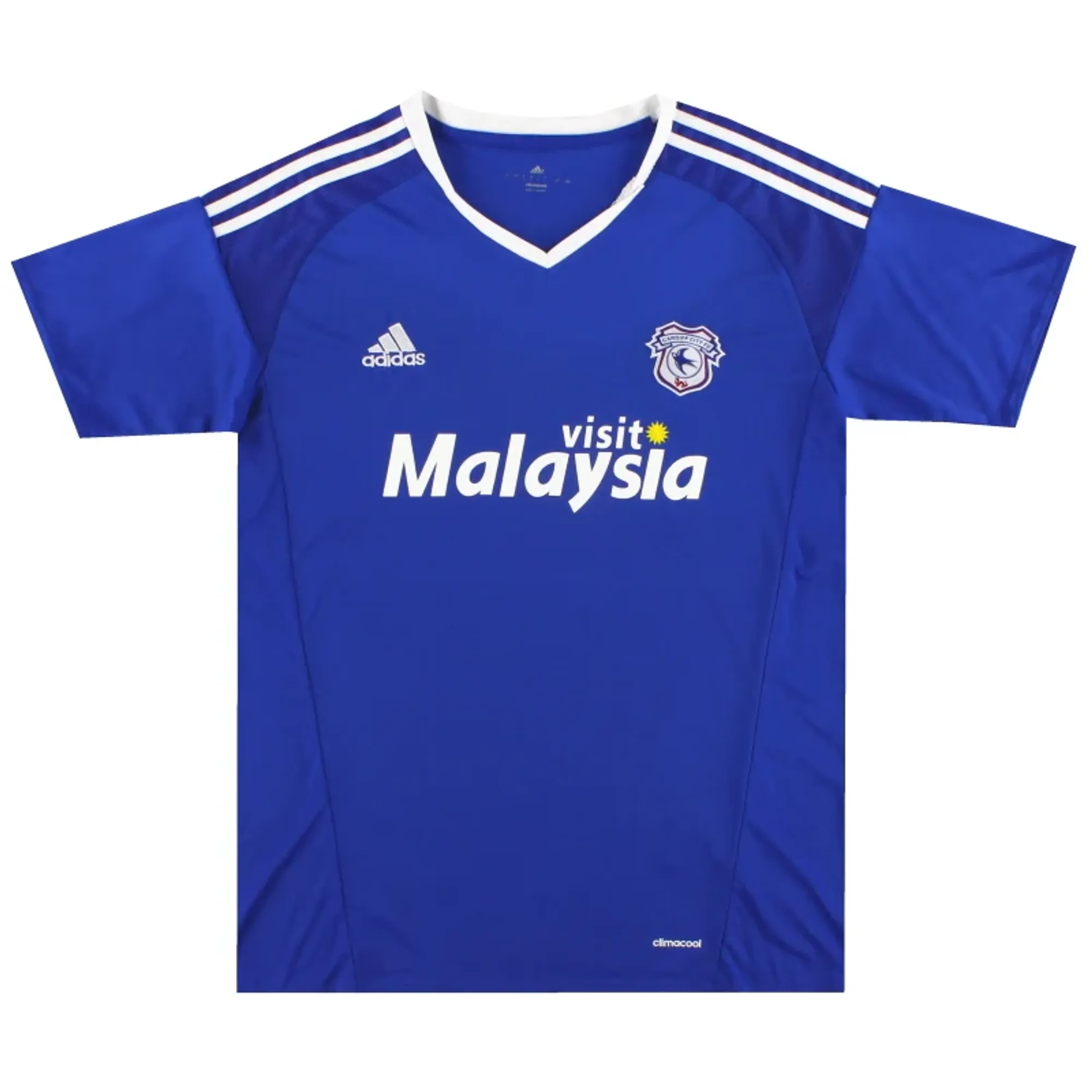 2016-17 Cardiff City adidas Home Shirt M - Cardiff City / Excellent