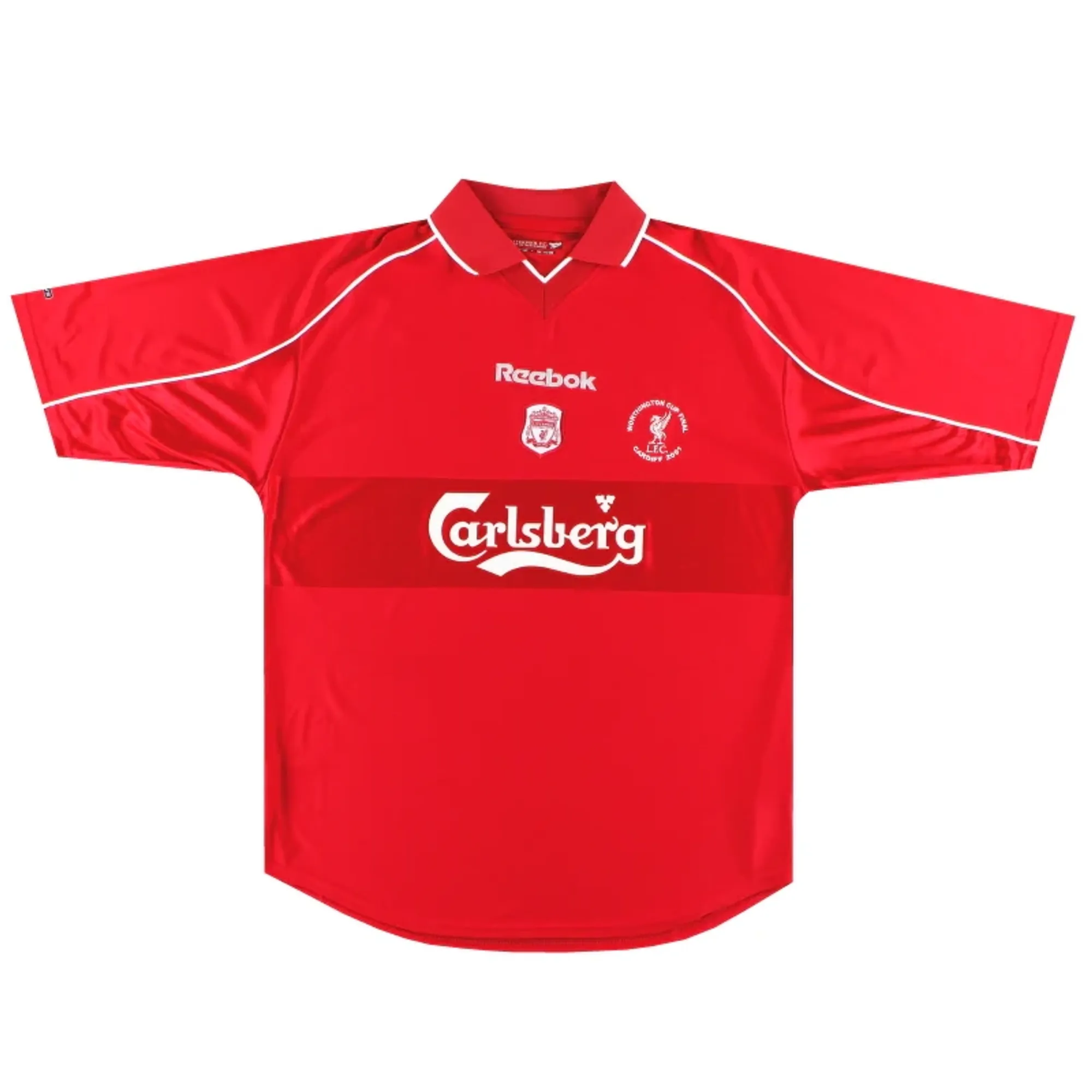 2000-02 Liverpool Reebok 'Cup Final' Home Shirt *Mint* L - Liverpool / Mint 