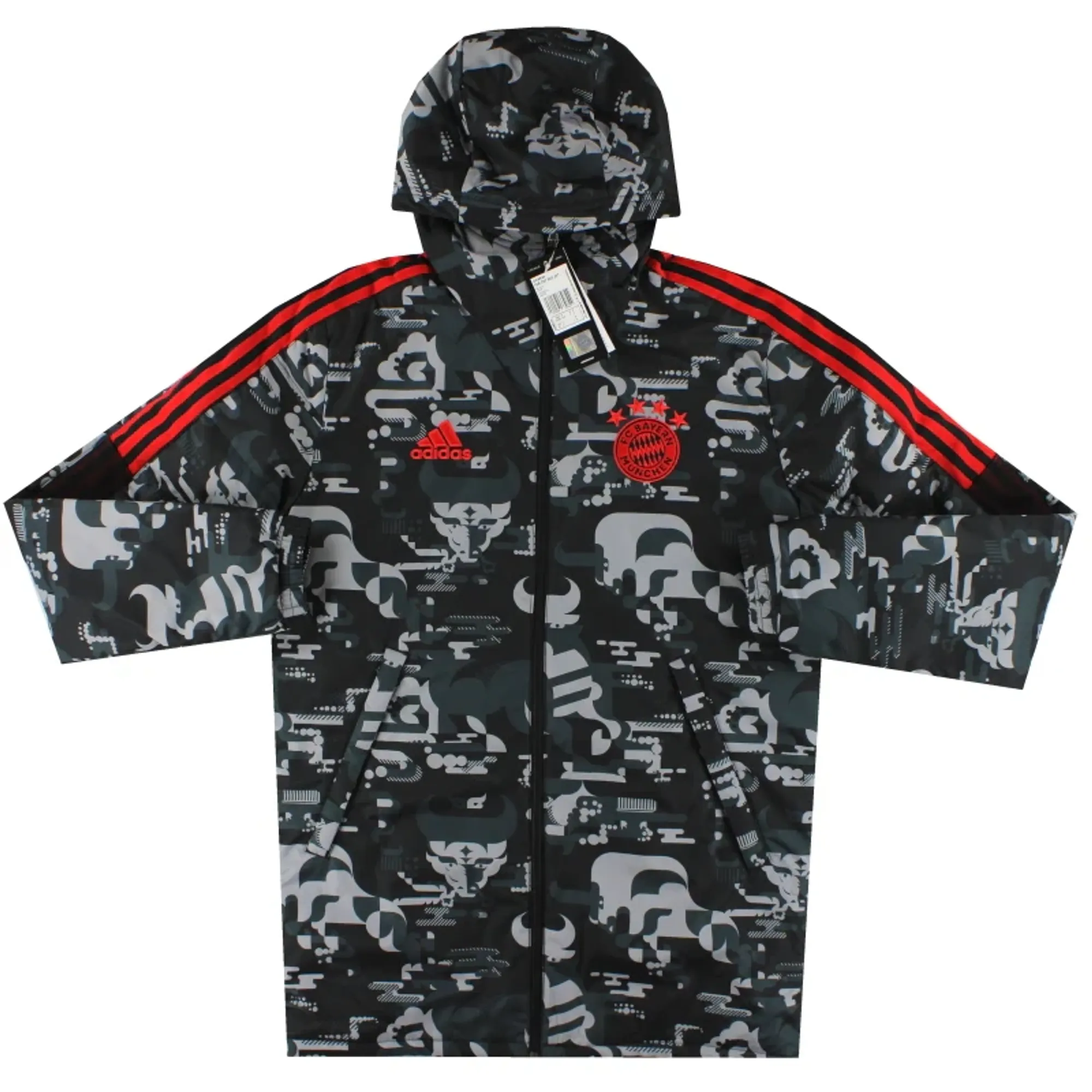 2020-21 Bayern Munich adidas CNY Padded Bench Coat *w/tags* XS - Bayern Munich / w/tags 