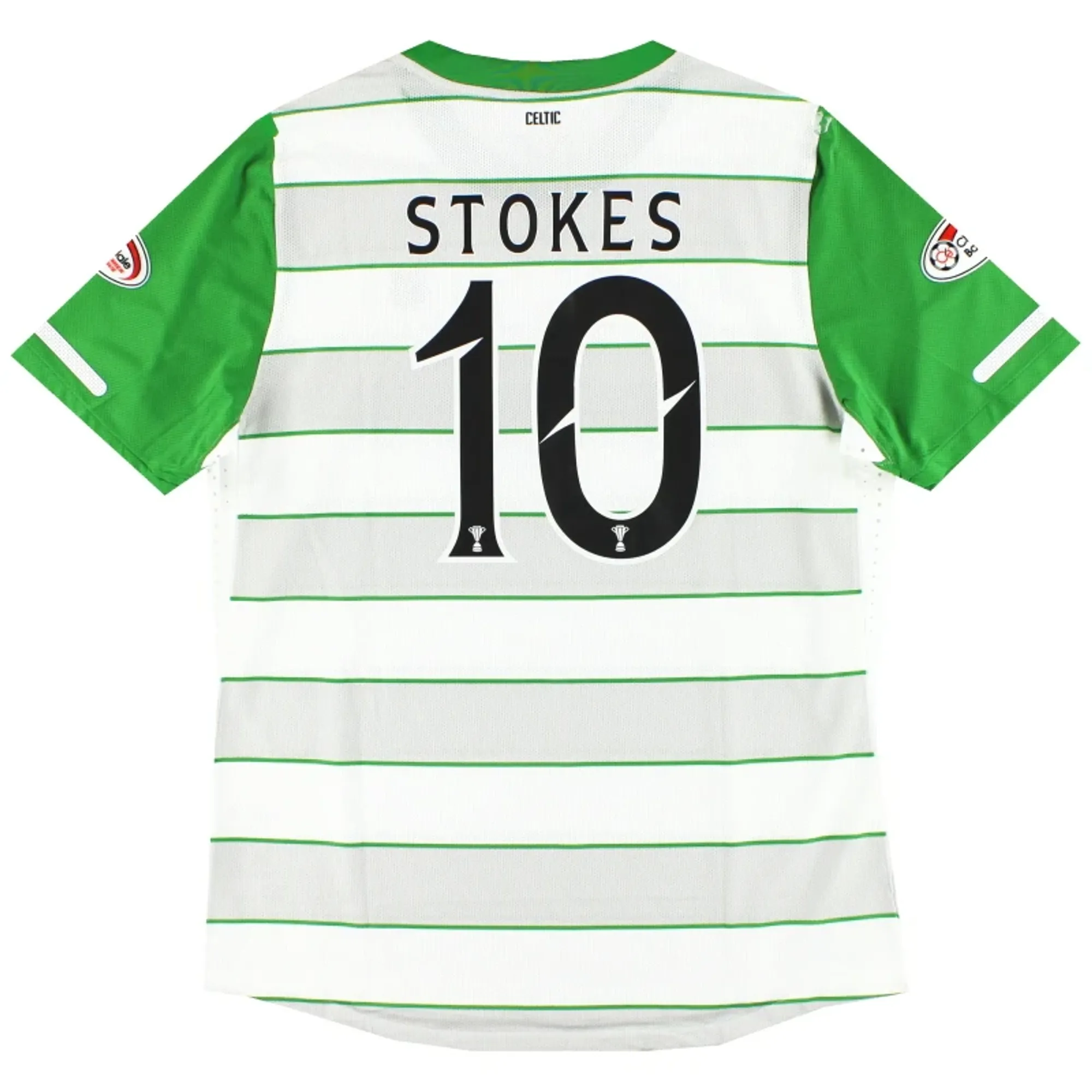 2011-12 Celtic Match Issue Away Shirt Stokes #10 XL - Celtic / Excellent 