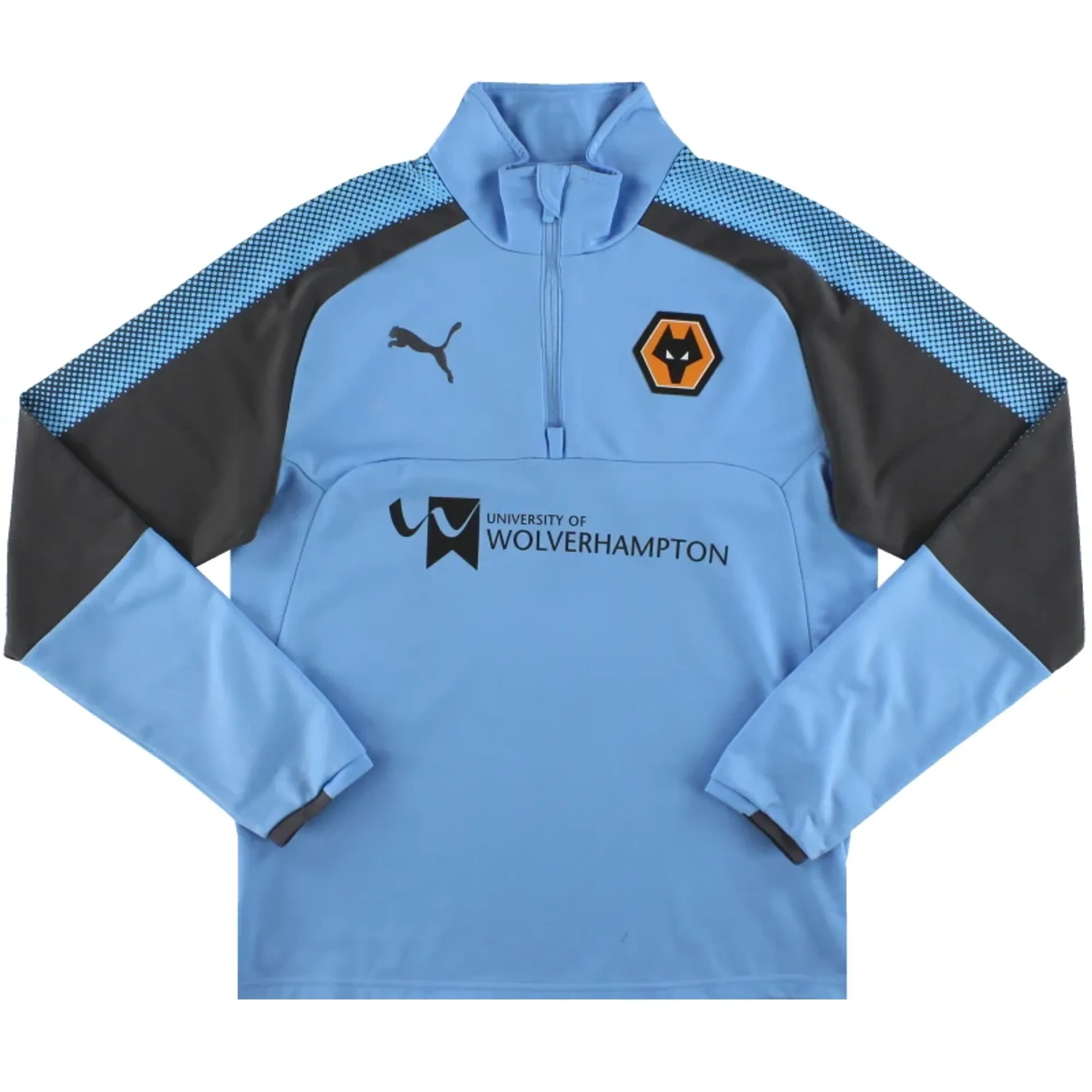 2017-18 Wolves Puma 1/4 Zip Track Top S - Wolves / Very Good 