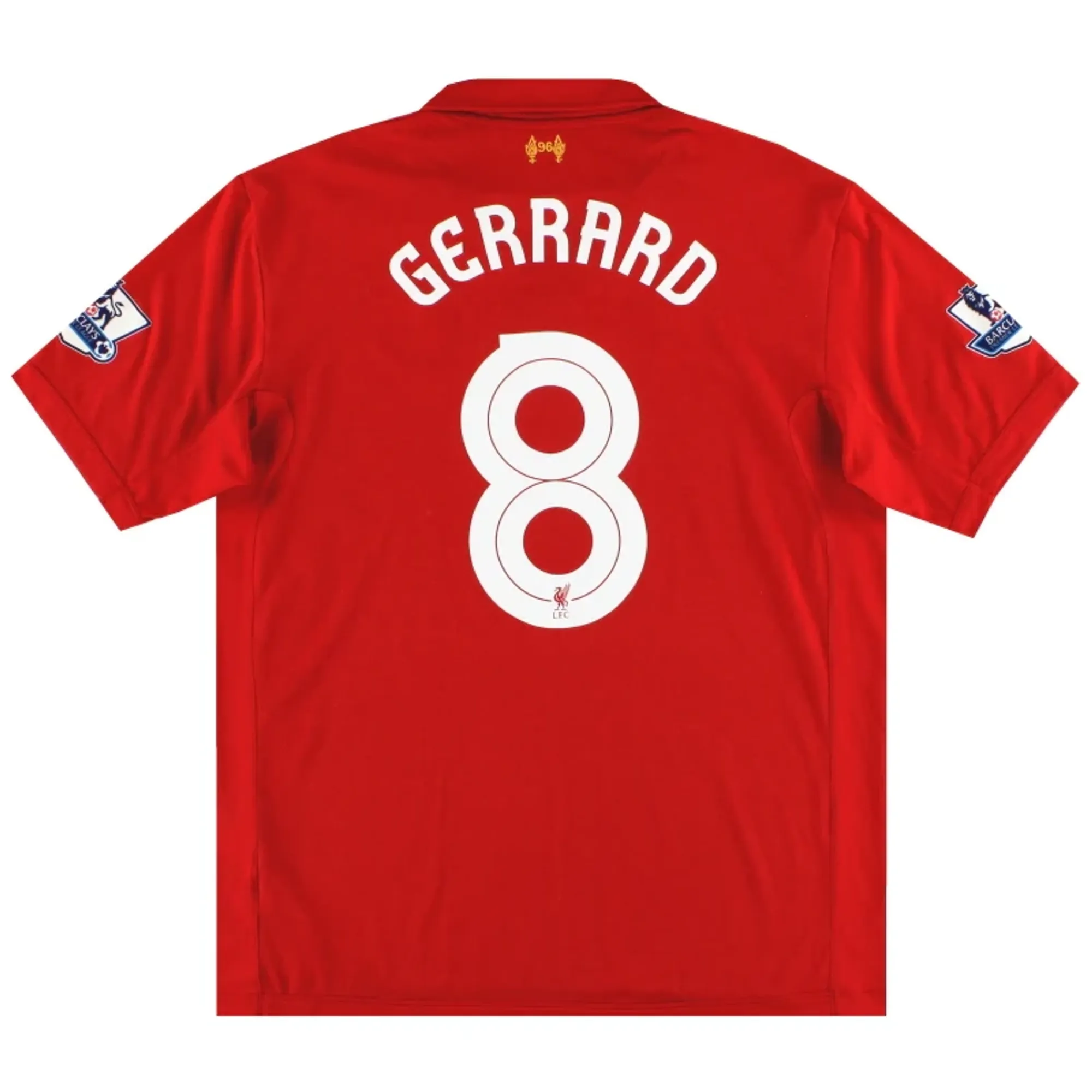 2012-13 Liverpool Warrior Home Shirt Gerrard #8 XXL - Liverpool / Excellent 