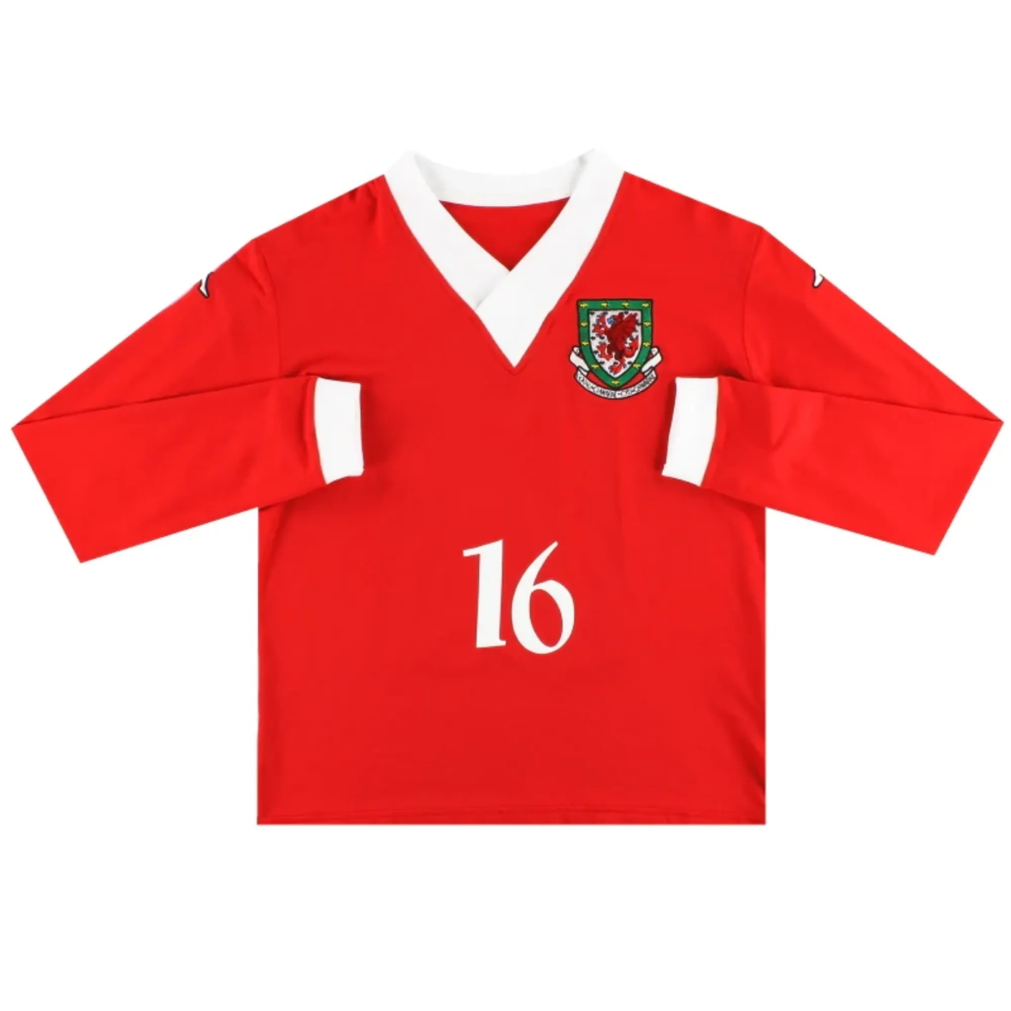 2006-08 Wales Kappa '130 Year' Player Issue Home Shirt #16 L/S *As New* XL - Wales / As new