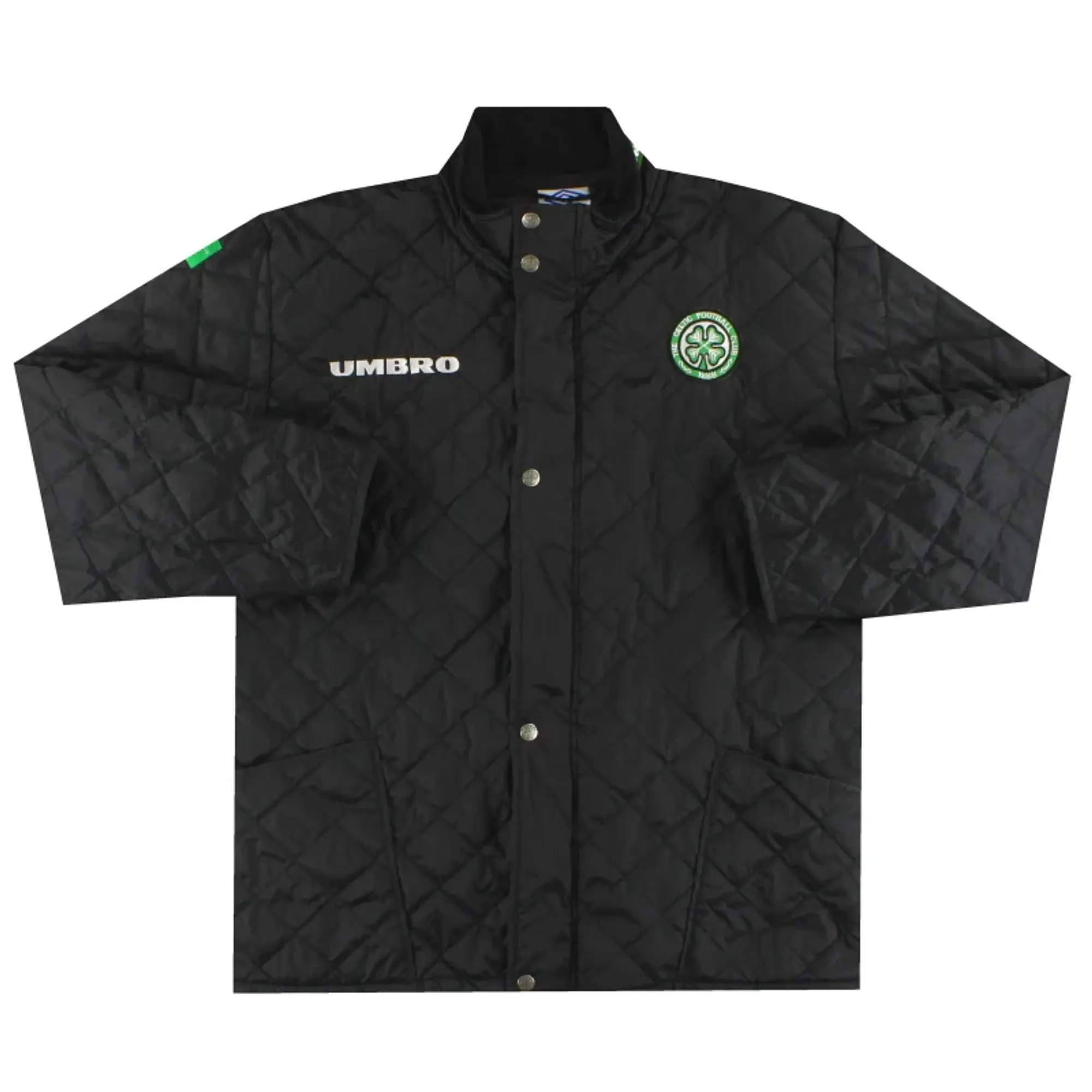 1997-99 Celtic Umbro Quilted Coat *Mint* L - Celtic / Mint 