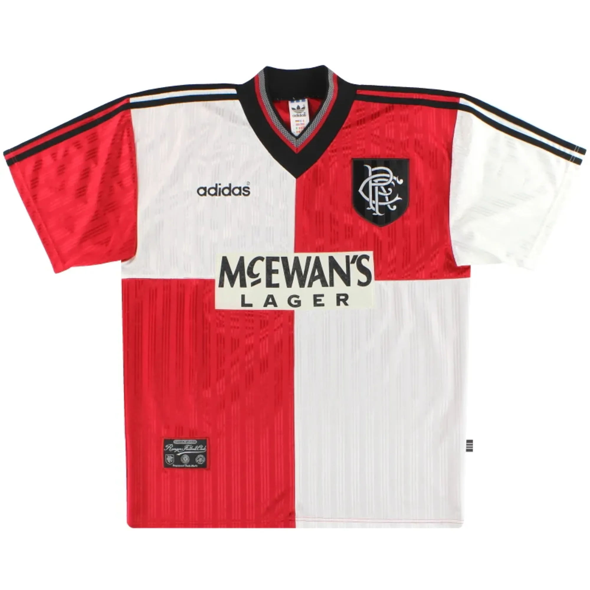 1995-96 Rangers adidas Away Shirt L - Rangers / Very good 