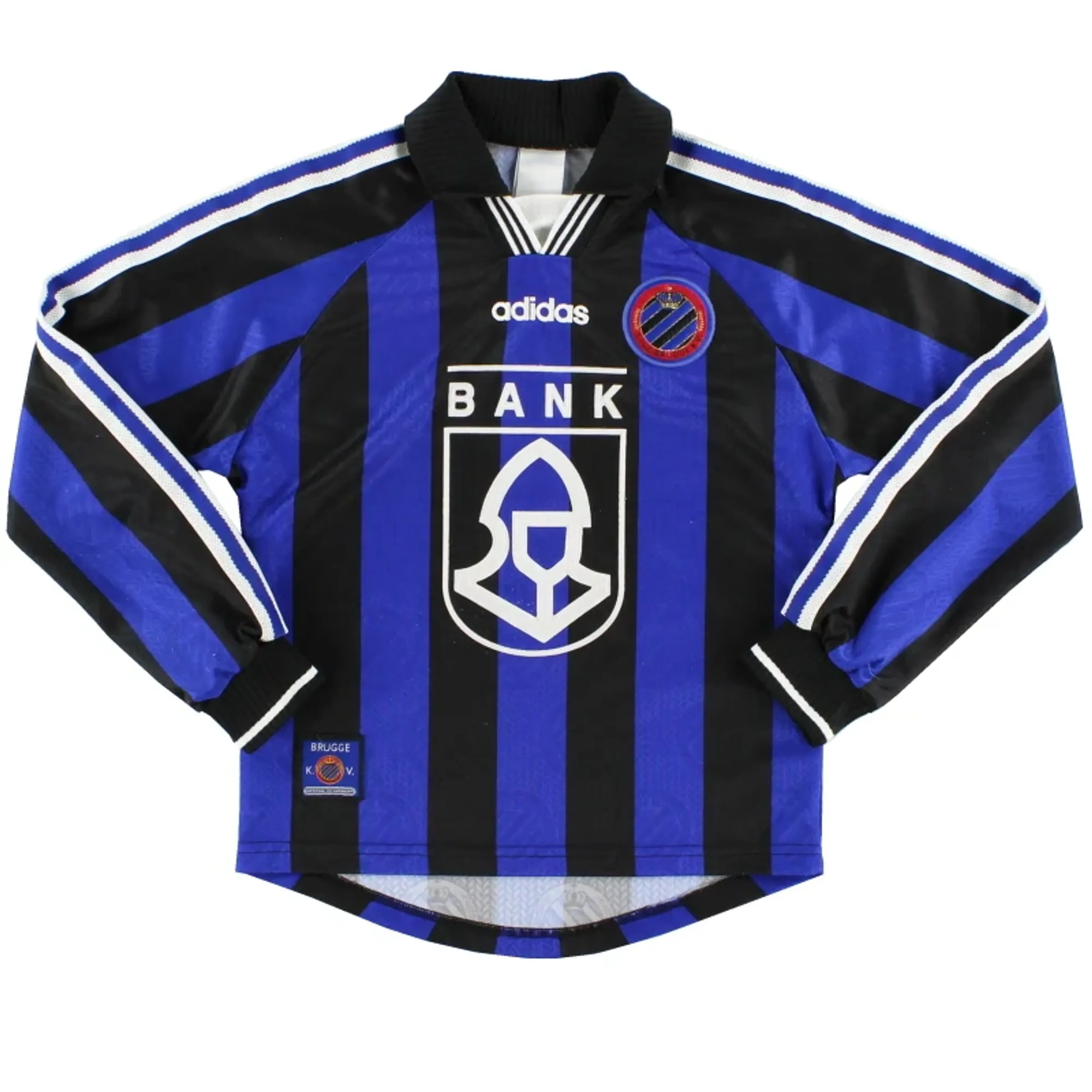 1997-98 Club Brugge Home Shirt L/S M.Boys - Other European Clubs / Excellent 