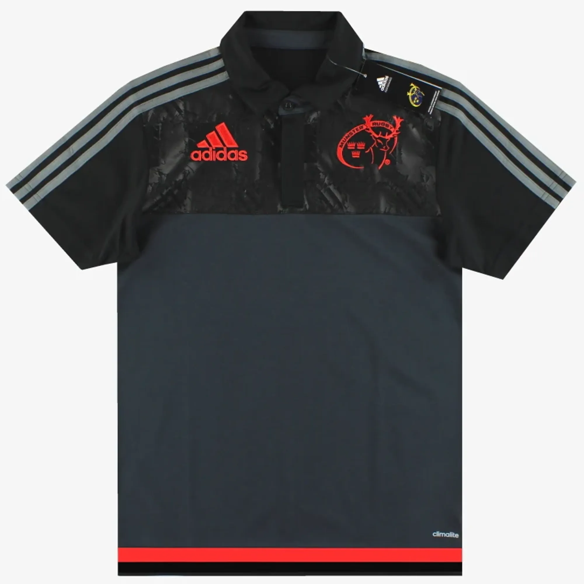 2015-16 Munster adidas Climalite Polo Shirt *w/tags* S - w/tags 