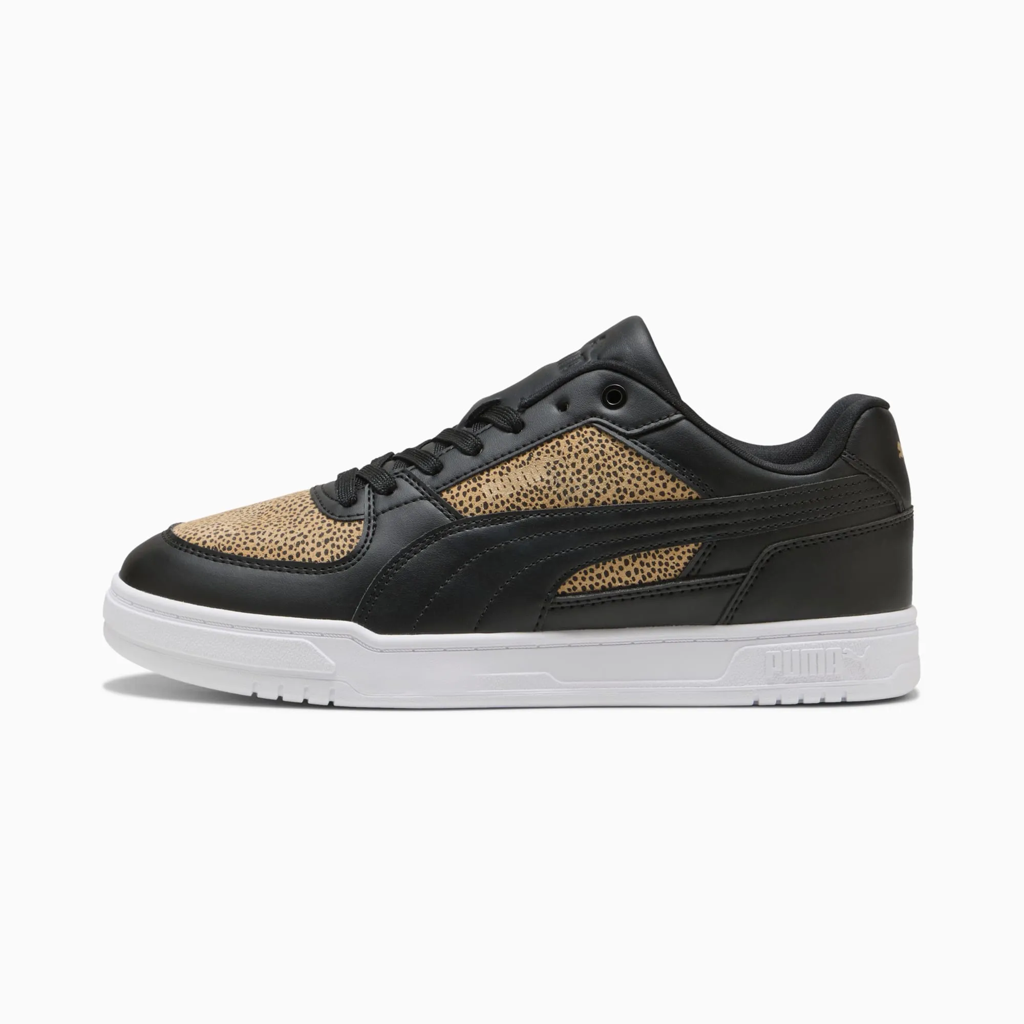 PUMA Caven III Topcat Sneakers Unisex, Black/White/Toasted Almond, size 10