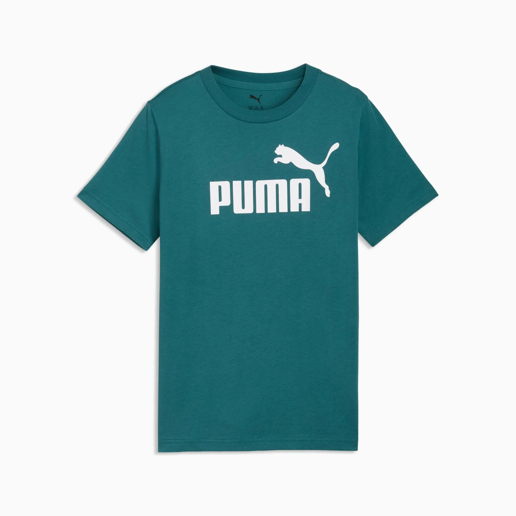 PUMA Ess No. 1 Logo T-Shirt Youth, Emerald Ice, size 11-12 Youth